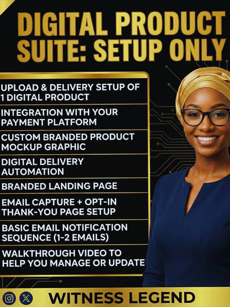 🧩 Digital Product Suite: Setup Only