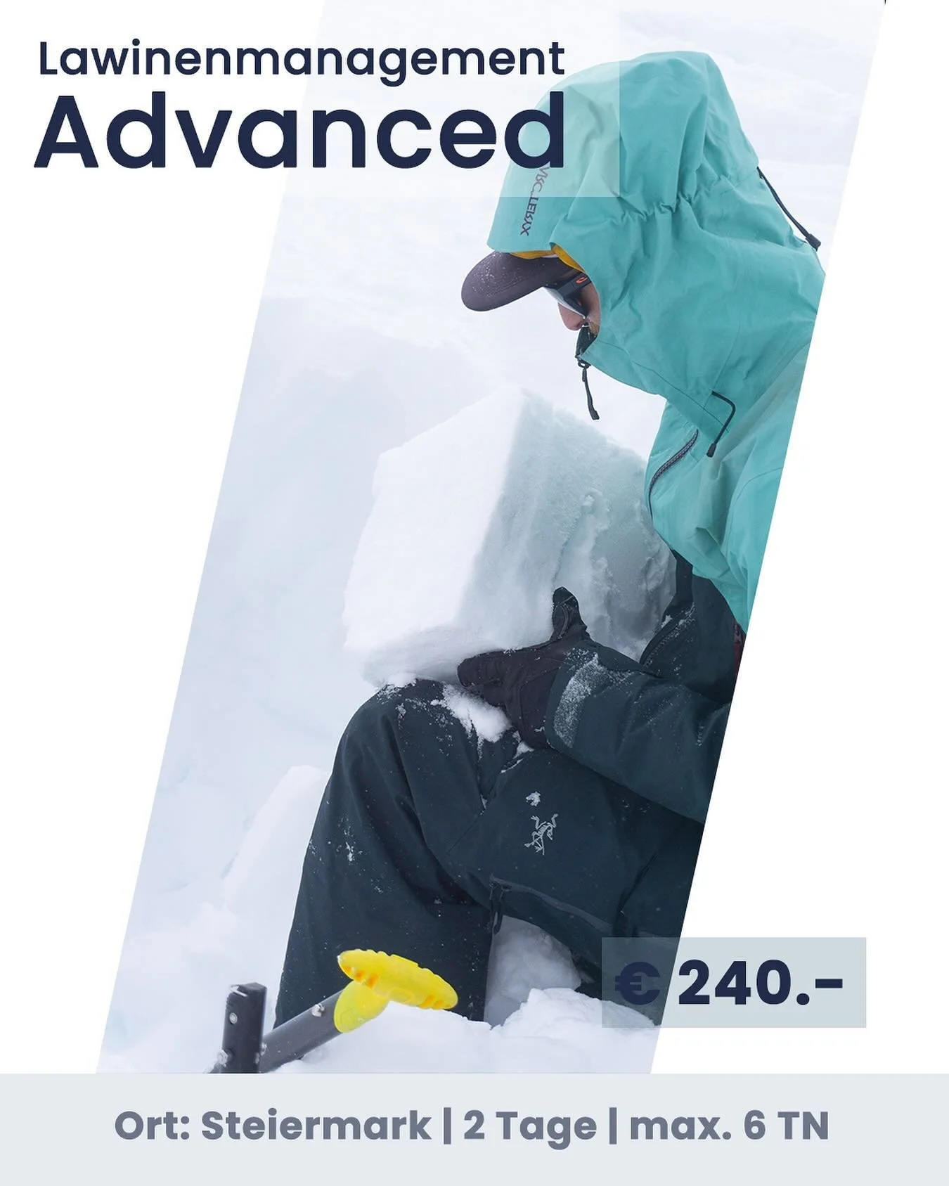 Vertiefe dein Wissen zum Thema Schnee &amp; Lawinen. Hier lernst du Stabilit&auml;tstests kennen und anzuwenden, neue Tools zur Einzelhangbeurteilung und moderne Techniken zur Gefahrenanalyse. Wir zeigen dir, wie du Sicherheit und Abfahrtsgenuss komb