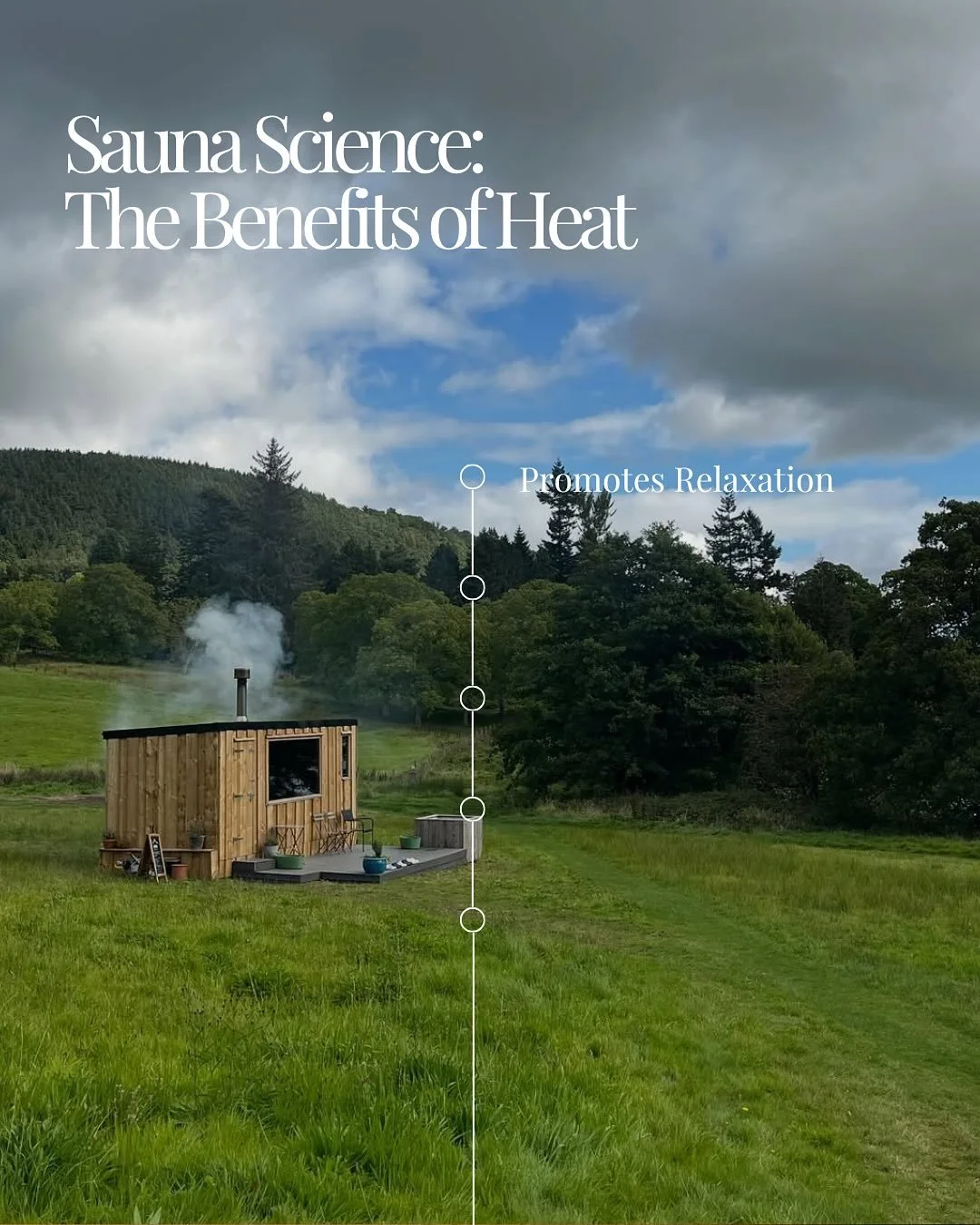 At Fellside sauna, personally we like to sauna and lake dip because it makes us feel good - to be honest that&rsquo;s enough for us. Listening to the crackle of the fire and the aromas of natural firewood as well as essential oils in the steam.

Howe
