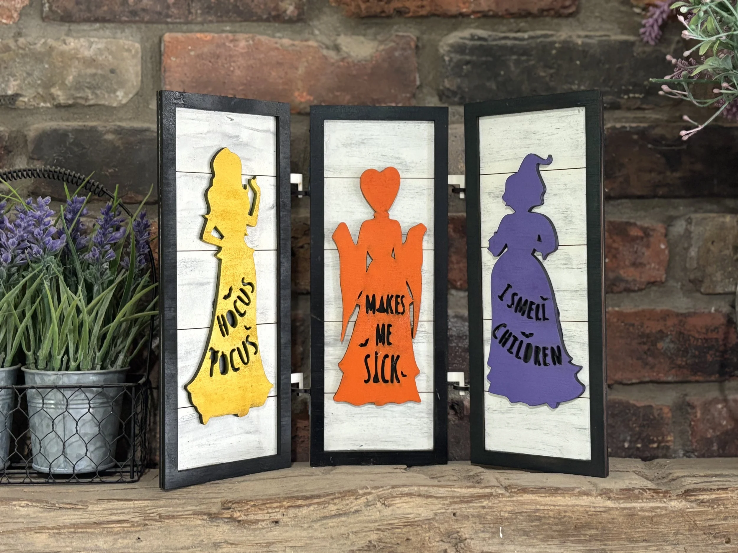 Shiplap Vertical Trio - Hocus Pocus