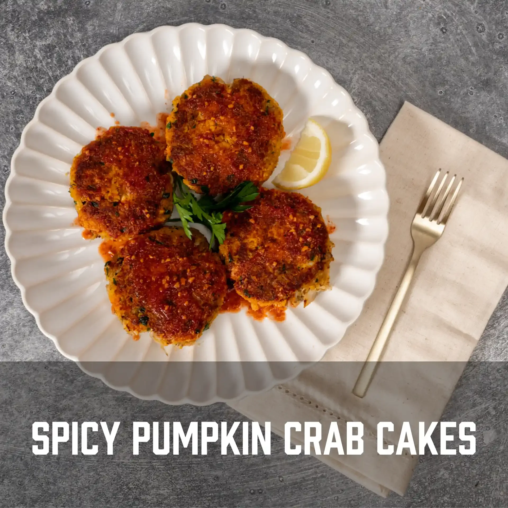 Spicy Pumpkin Crab Cakes