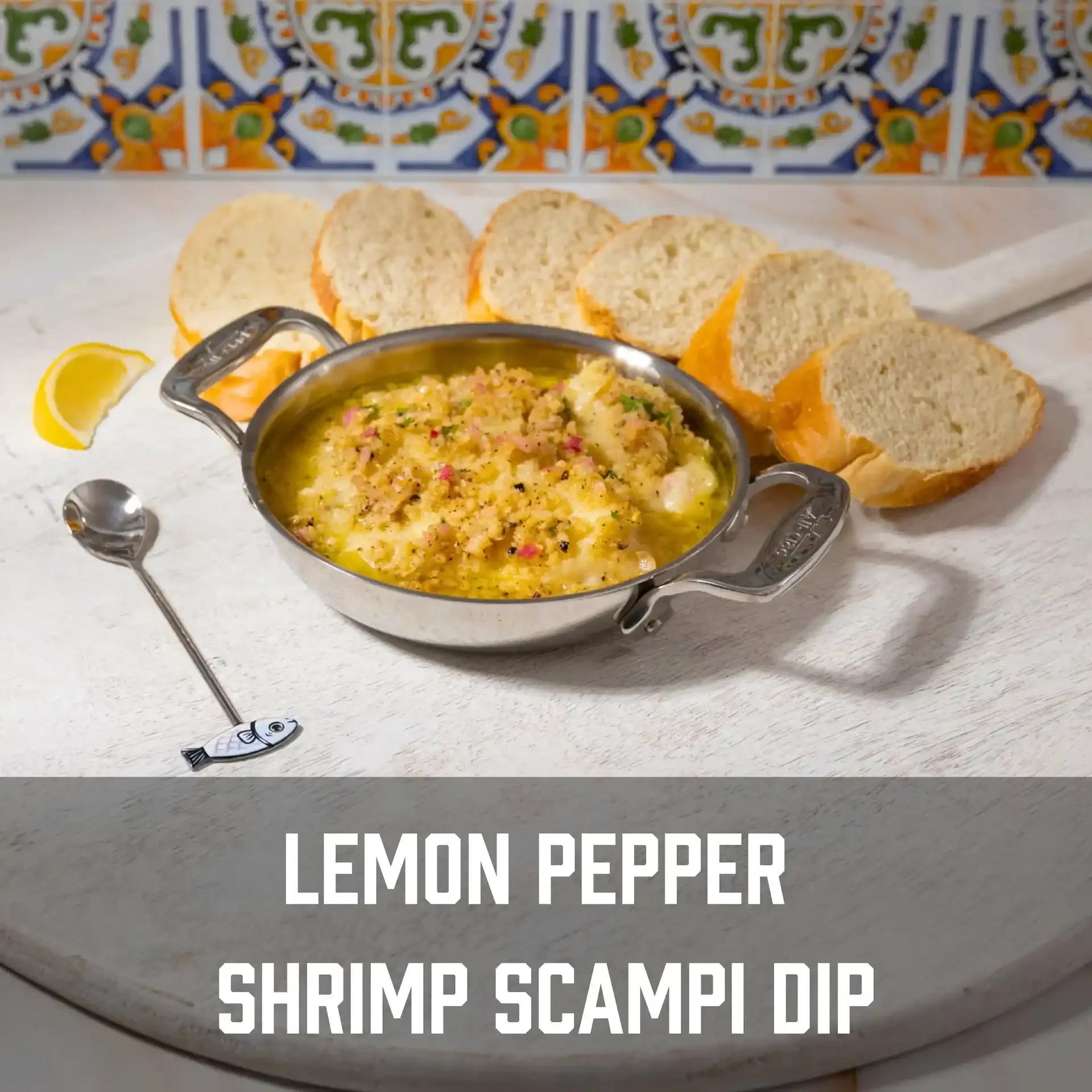 Lemon Pepper Shrimp Scampi Dip