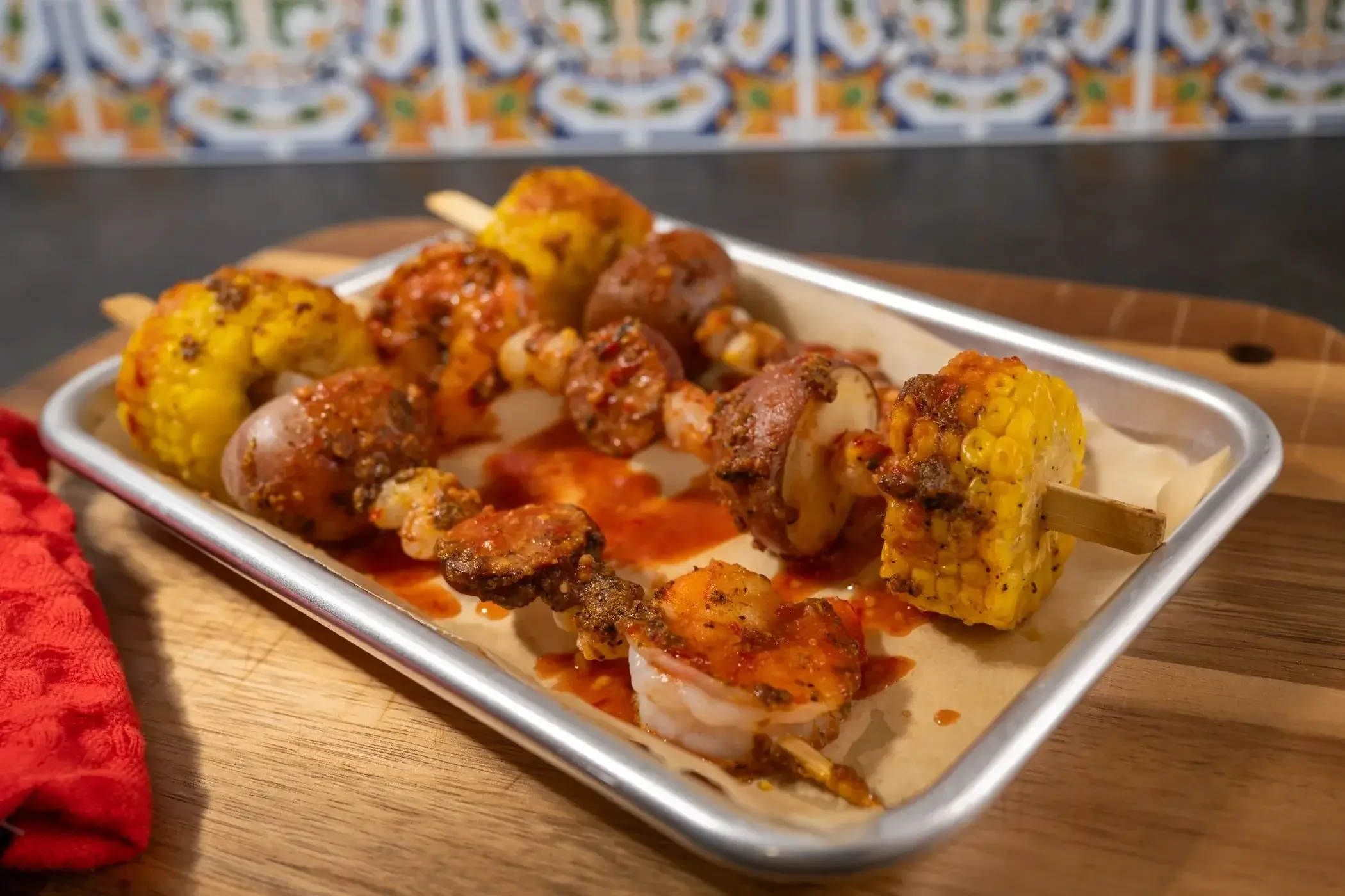 Seafood Bake Skewers