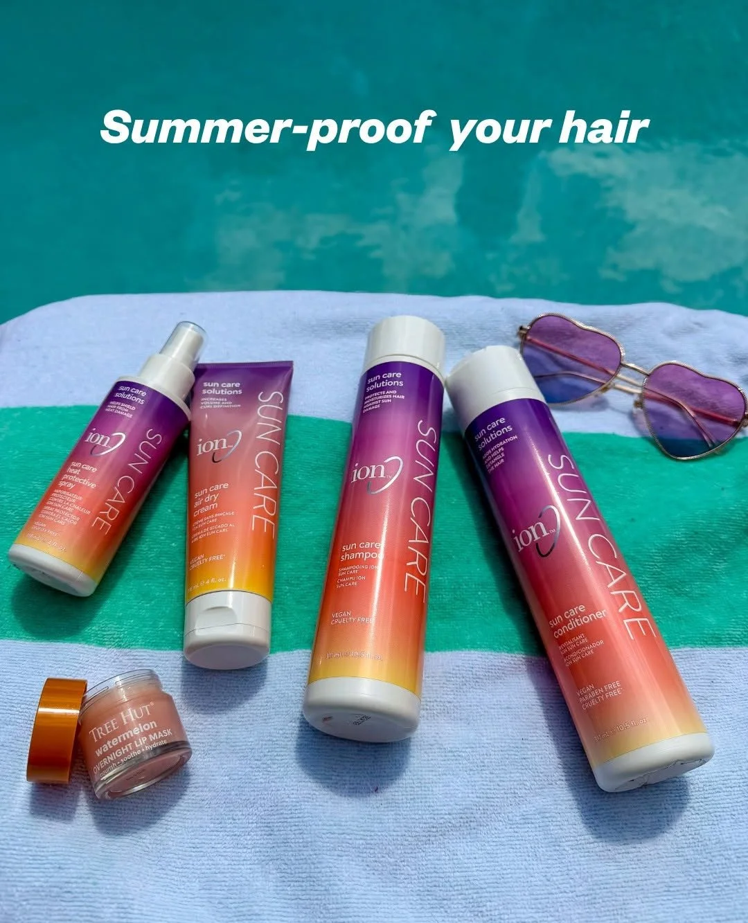 Your new hair care routine just dropped at @sallybeauty! Protect your strands from sun damage and keep them soft, strong, and healthy all summer long with the Ion Sun Care line. 💇&zwj;♀️

#sallybeauty #ion #suncare #haircare