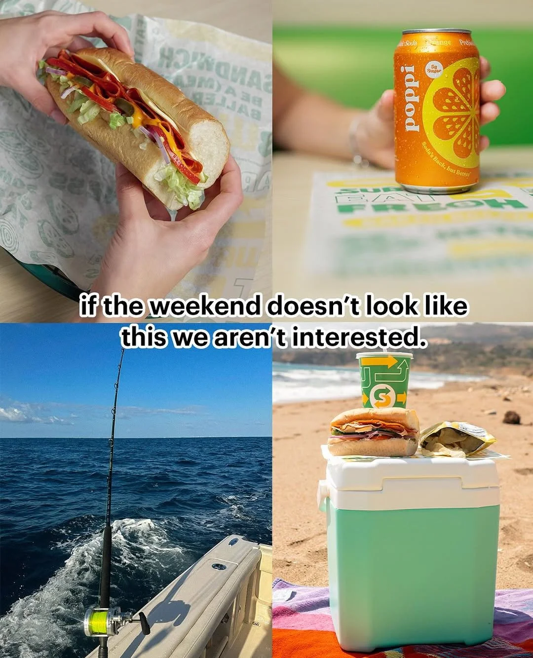 A weekend without @subway? Yeah&hellip; we don&rsquo;t want it. 🥪

#subway #weekend #sandwich