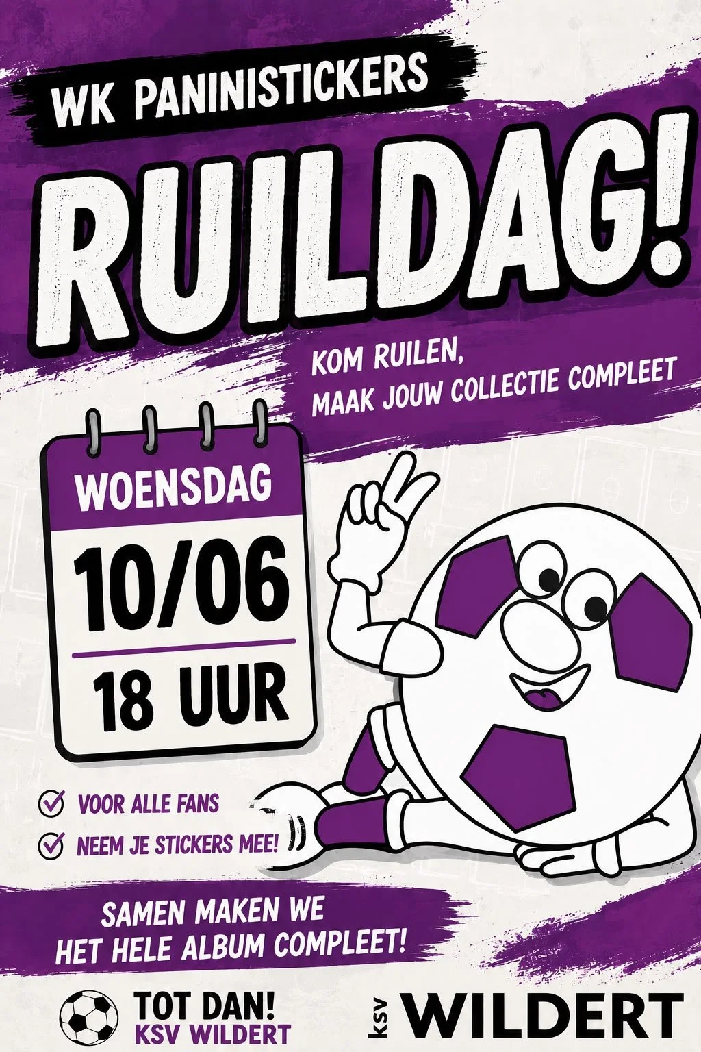 WK26 sticker ruildag