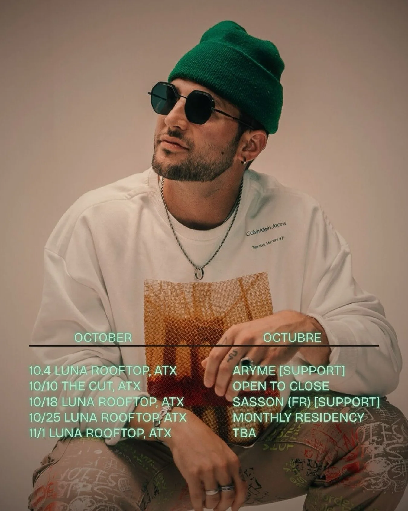 It&rsquo;s a marathon not a sprint 🤌🏽

October is heaaaa and we got a jam packed sched

Excited to rip some of my own shows &amp;&amp;&amp; play support for some of my favorite artists from the EU

Where am I seein ya??

All relevant ticket links o