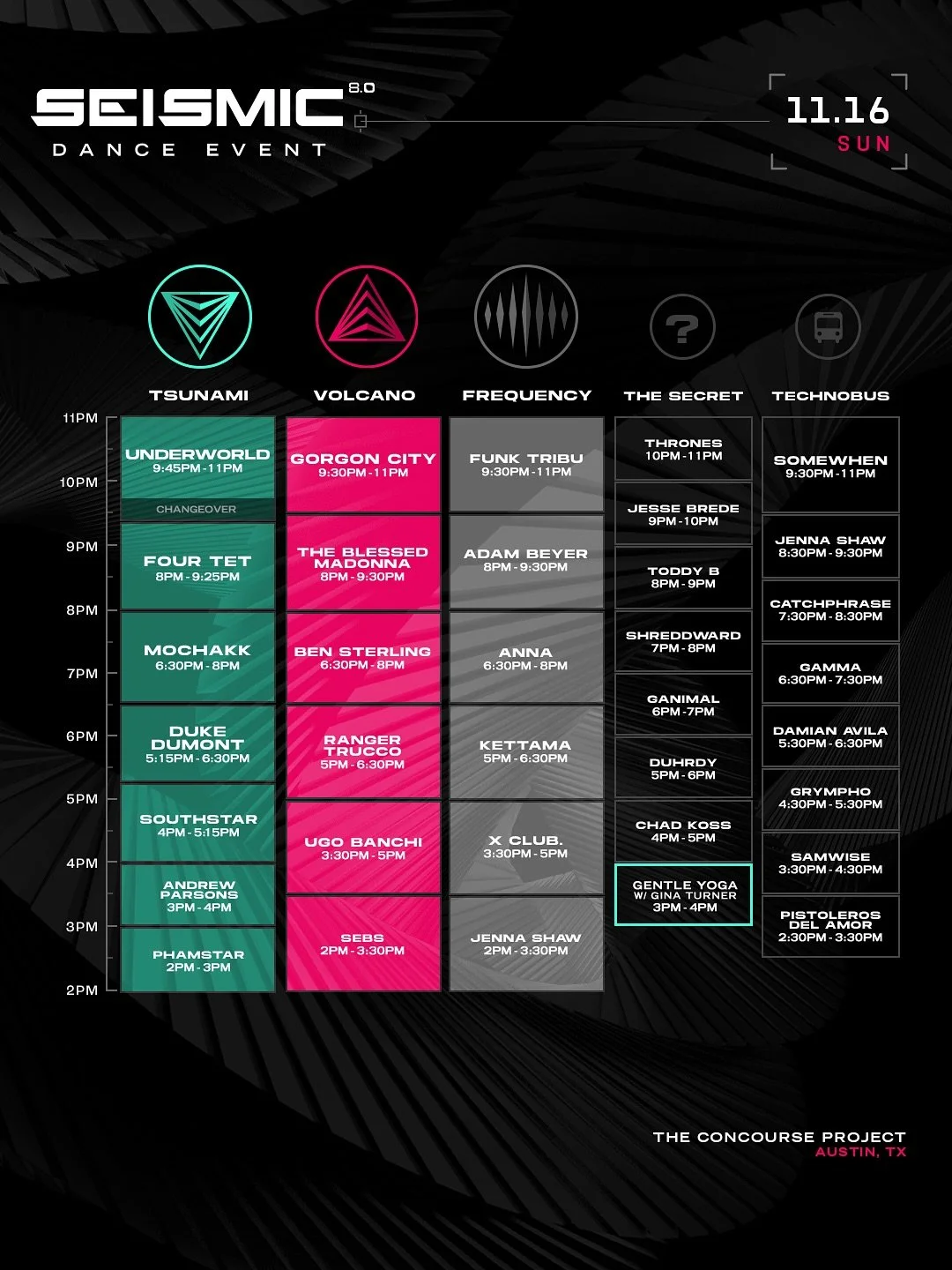 Feeling insanely blessed &amp; grateful to be making my return to @theconcourseproject for my favorite event in Austin, alongside some incredible artists in dance music

Been a grind this year balancing hours in the studio, a talent buying/A+R role, 