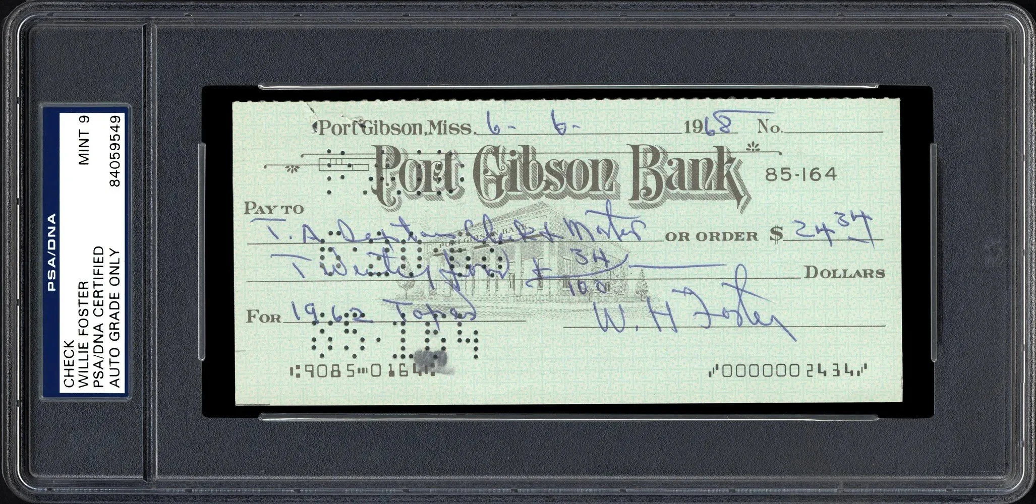 Foster, Bill "Willie" - HoF Class of 1996