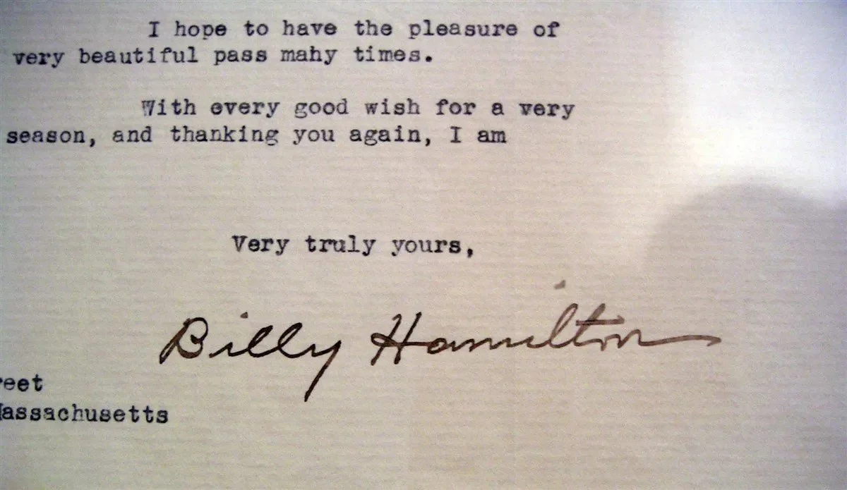 Hamilton, Billy - HoF Class of 1961