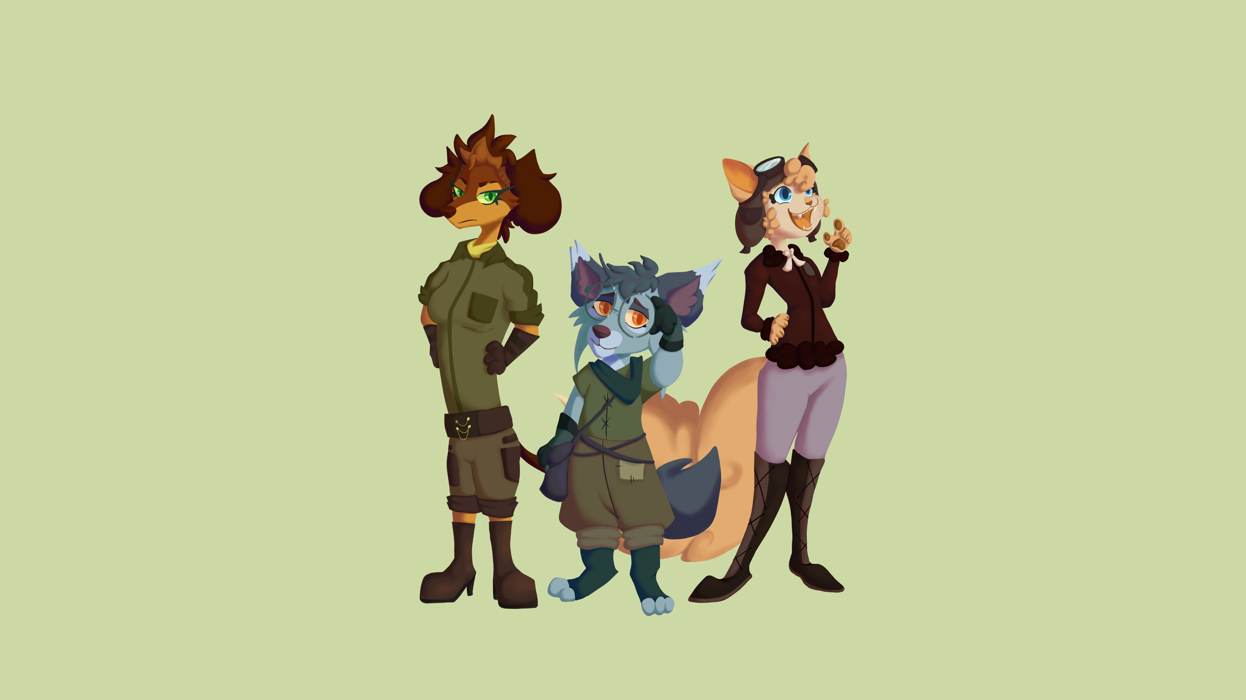 "Ivy Grows" character designs