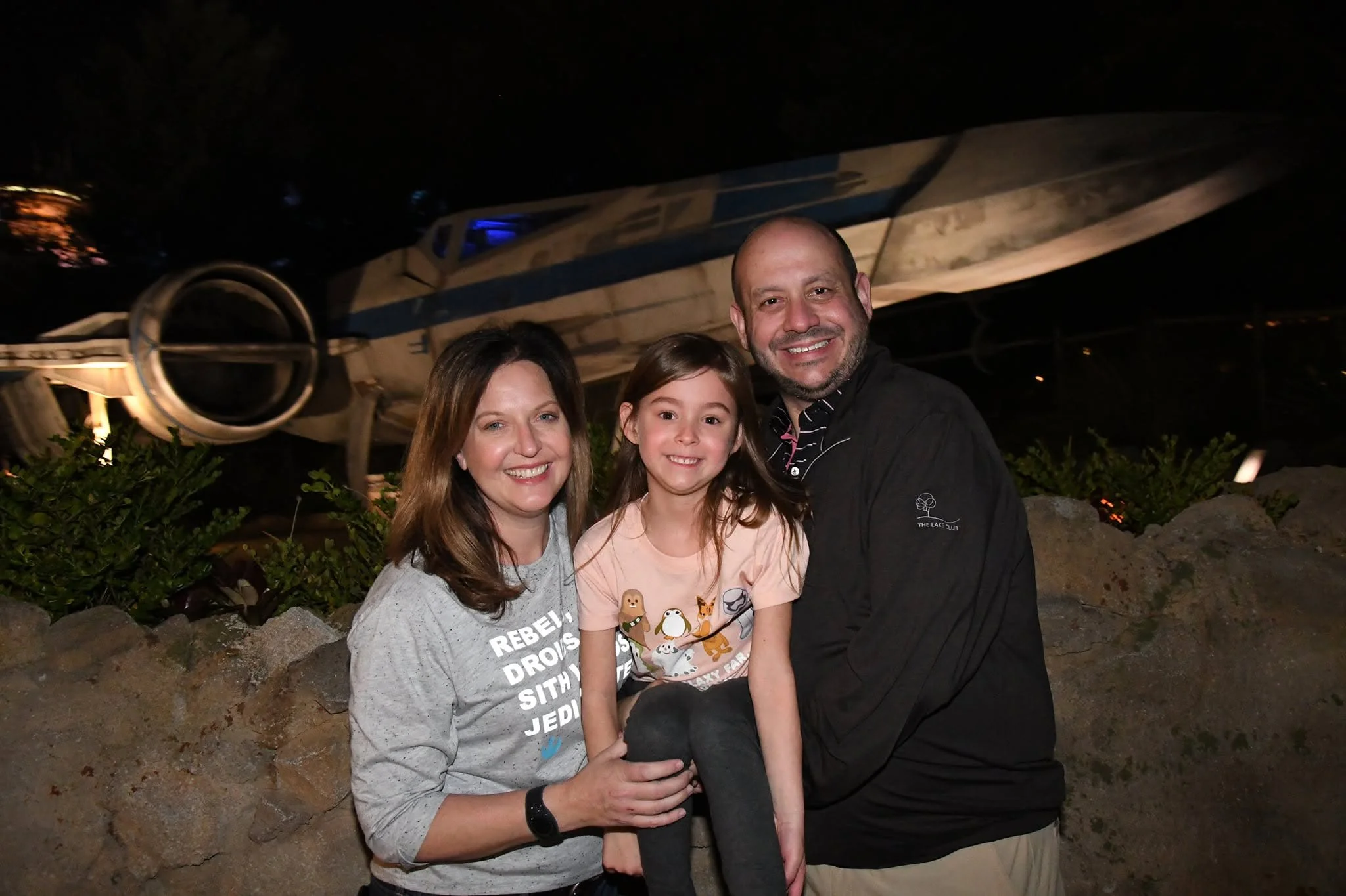 Family Vacation Photo Star Wars Galaxy Edge Disney World Florida
