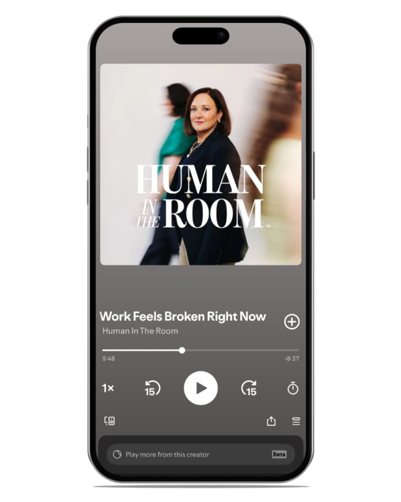 Human in the Room Podcast on IPhone