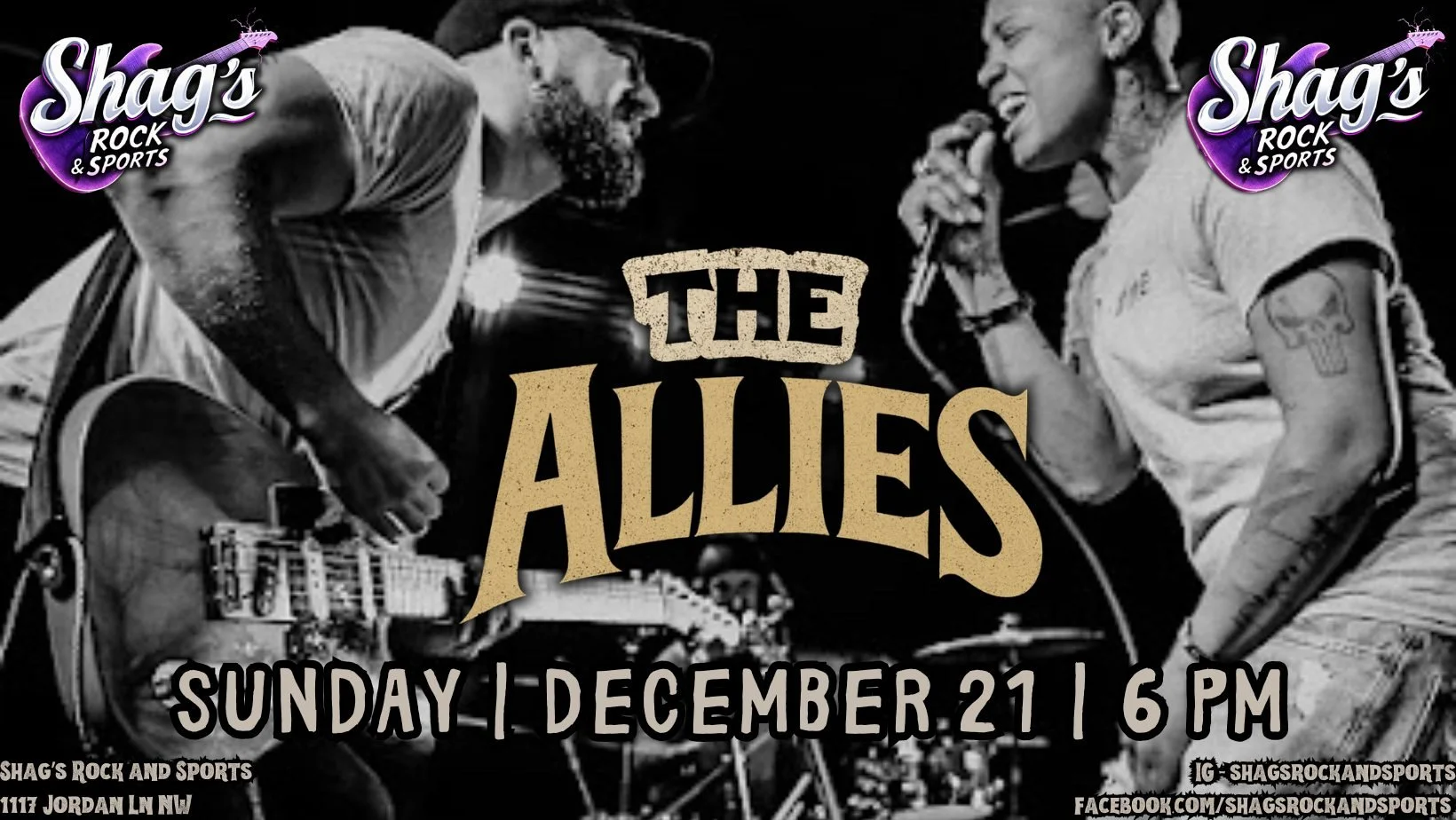 The Allies LAST SHOW OF THE YEAR LIVE@Shag's