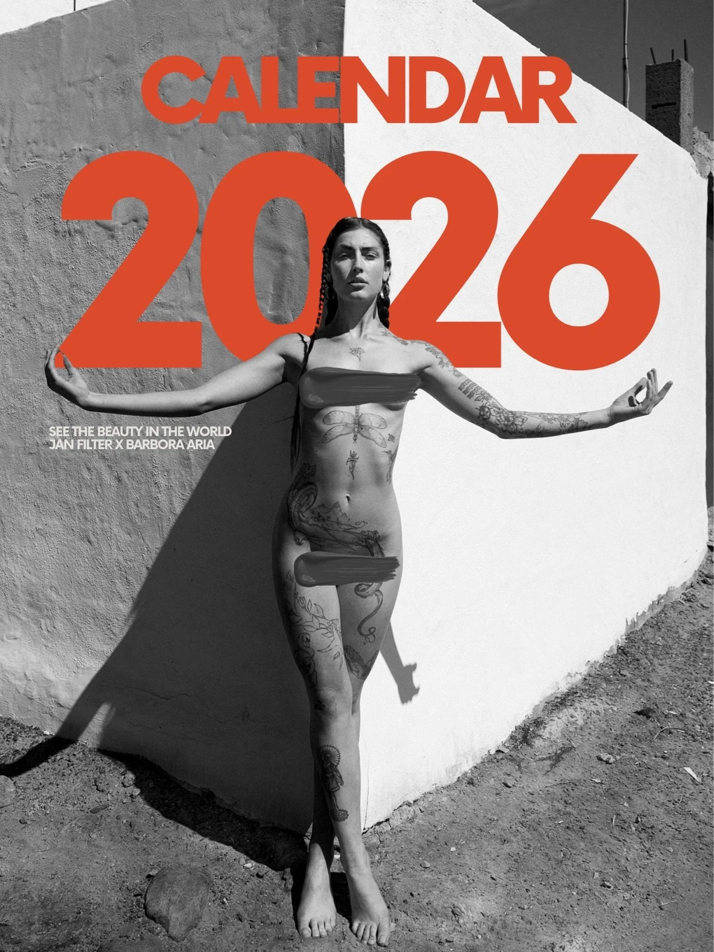 YOU ARE ART | CALENDAR 2026 @janfilter x @barboraaria 📆
Graphic design: @soulsofaria 
Photographer: @janfilter 
Model: @barboraaria

And everything around us is art: the beauty, the colors, the light and the shadows&hellip; the love, the sadness &md