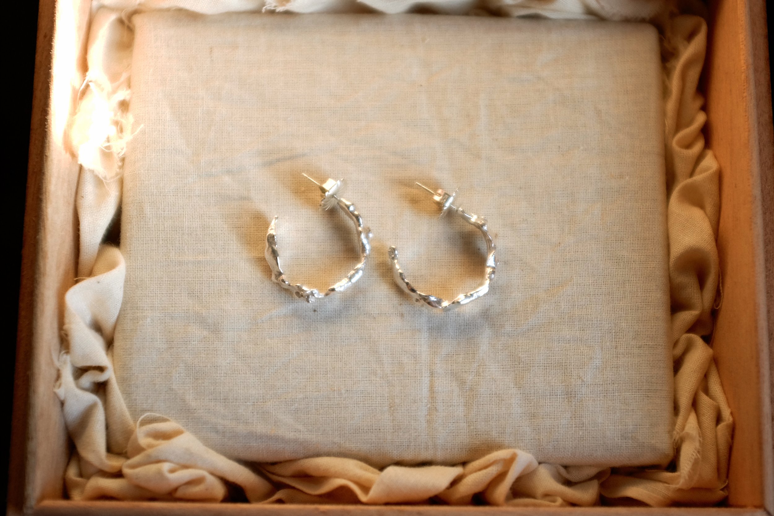 Recycled Sterling Silver Earrings