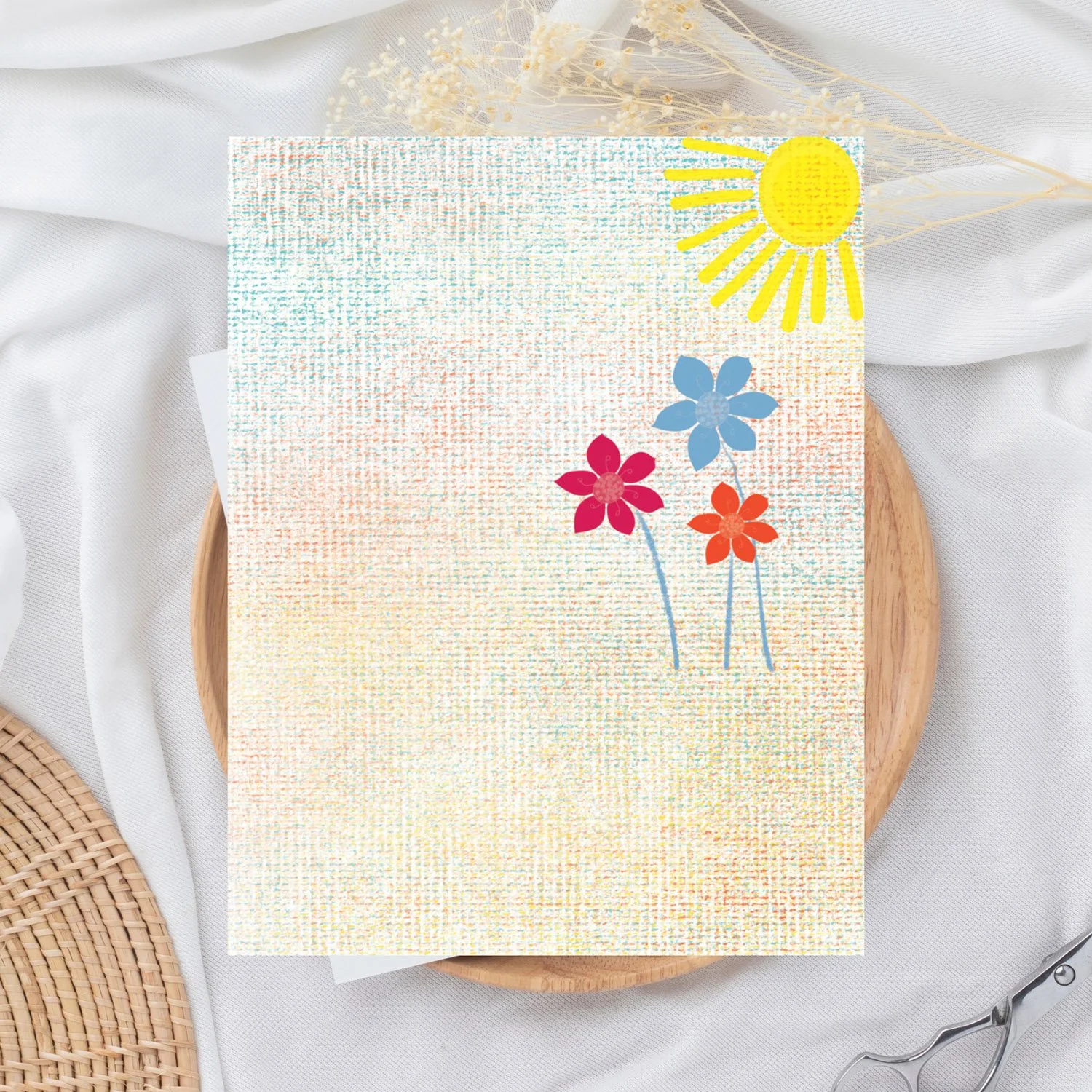 Textured Colourful Floral Gratitude Design Card Aleatha Cox.jpg