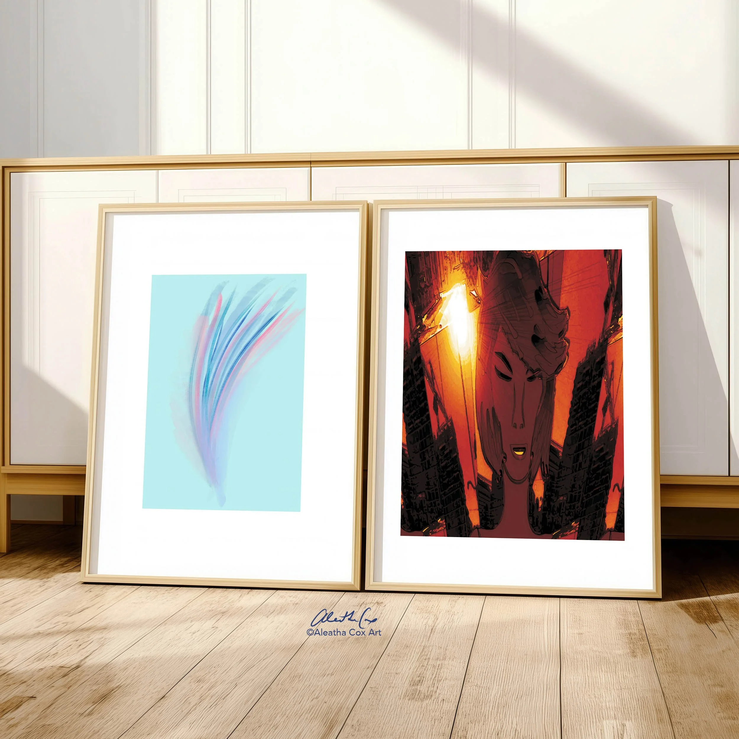 Two art prints