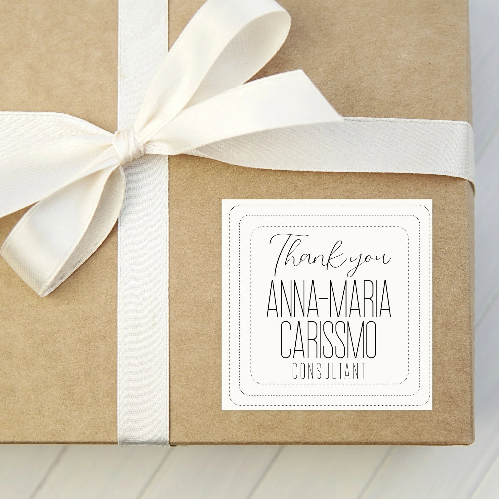 Black dotted strokes square design sticker gift.jpeg