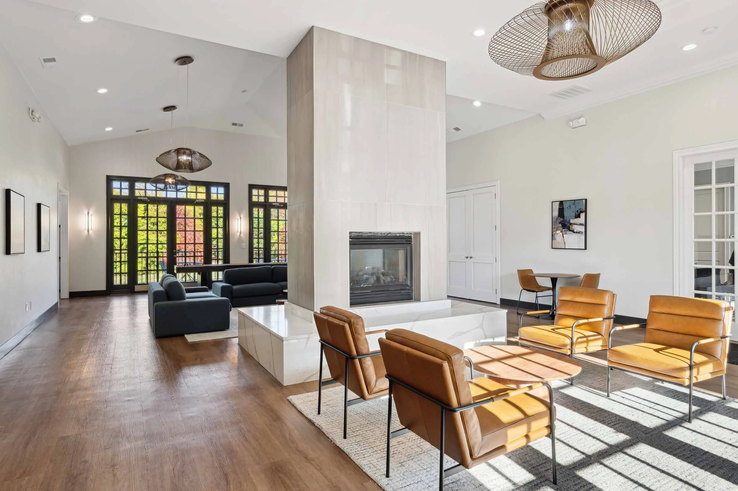 Devonshire Apartments in Greenwood, IN | Clubhouse and Resident Lounge