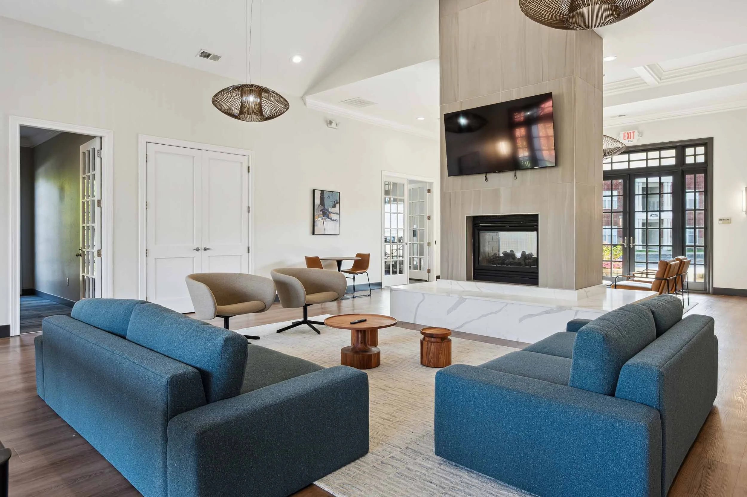 Devonshire Apartments in Greenwood, IN | Clubhouse and Resident Lounge