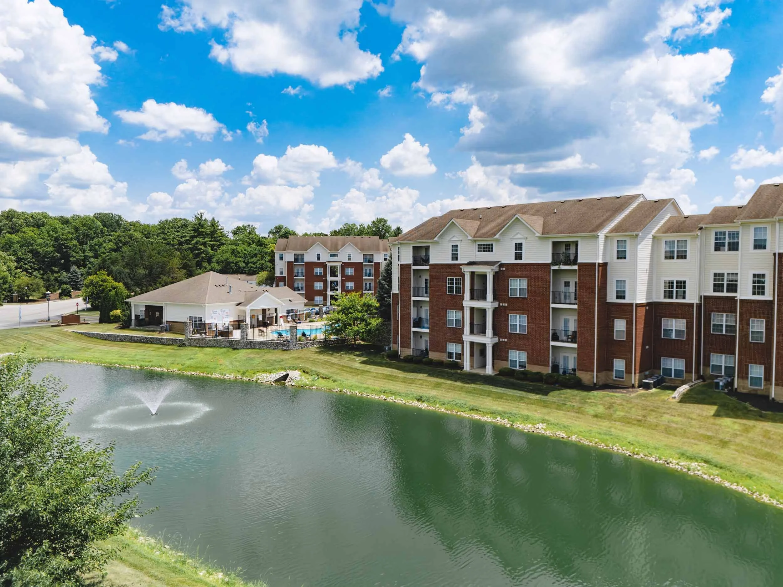 Devonshire Apartments in Greenwood, IN | Community Aerial Photo