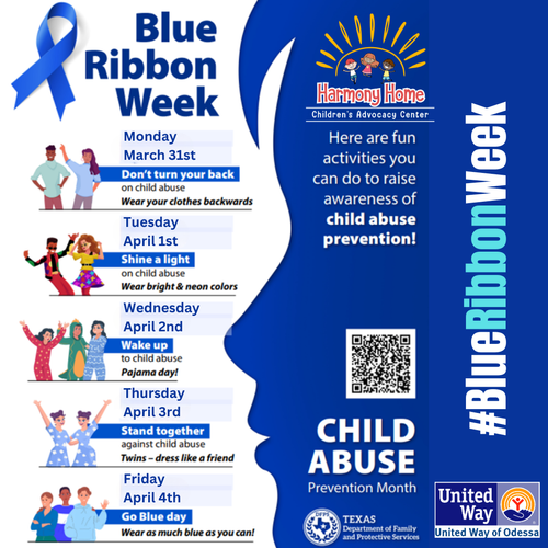 Child Abuse Awareness Activities — Harmony Home Children's Advocacy Center