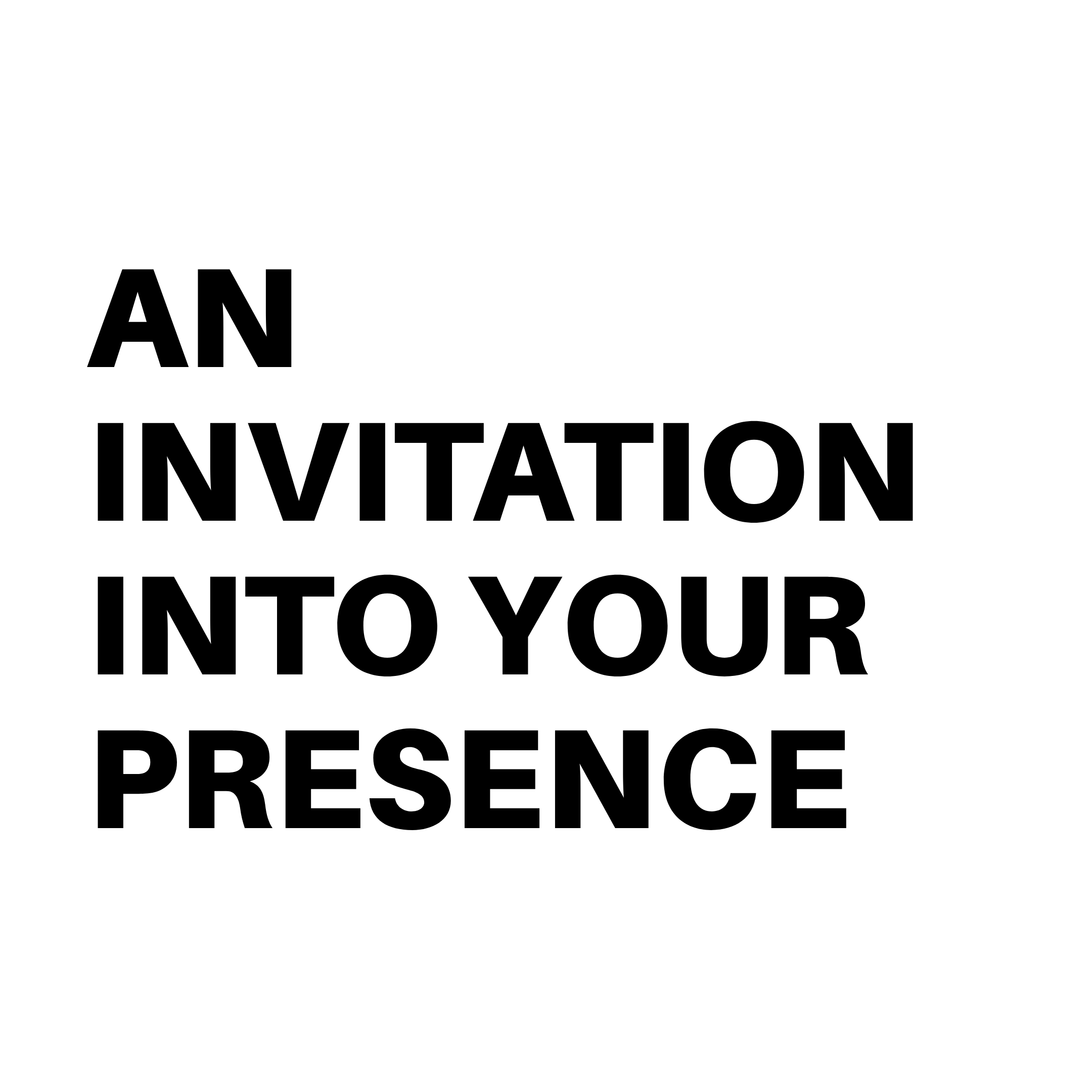 An Invitation Into Your Presence