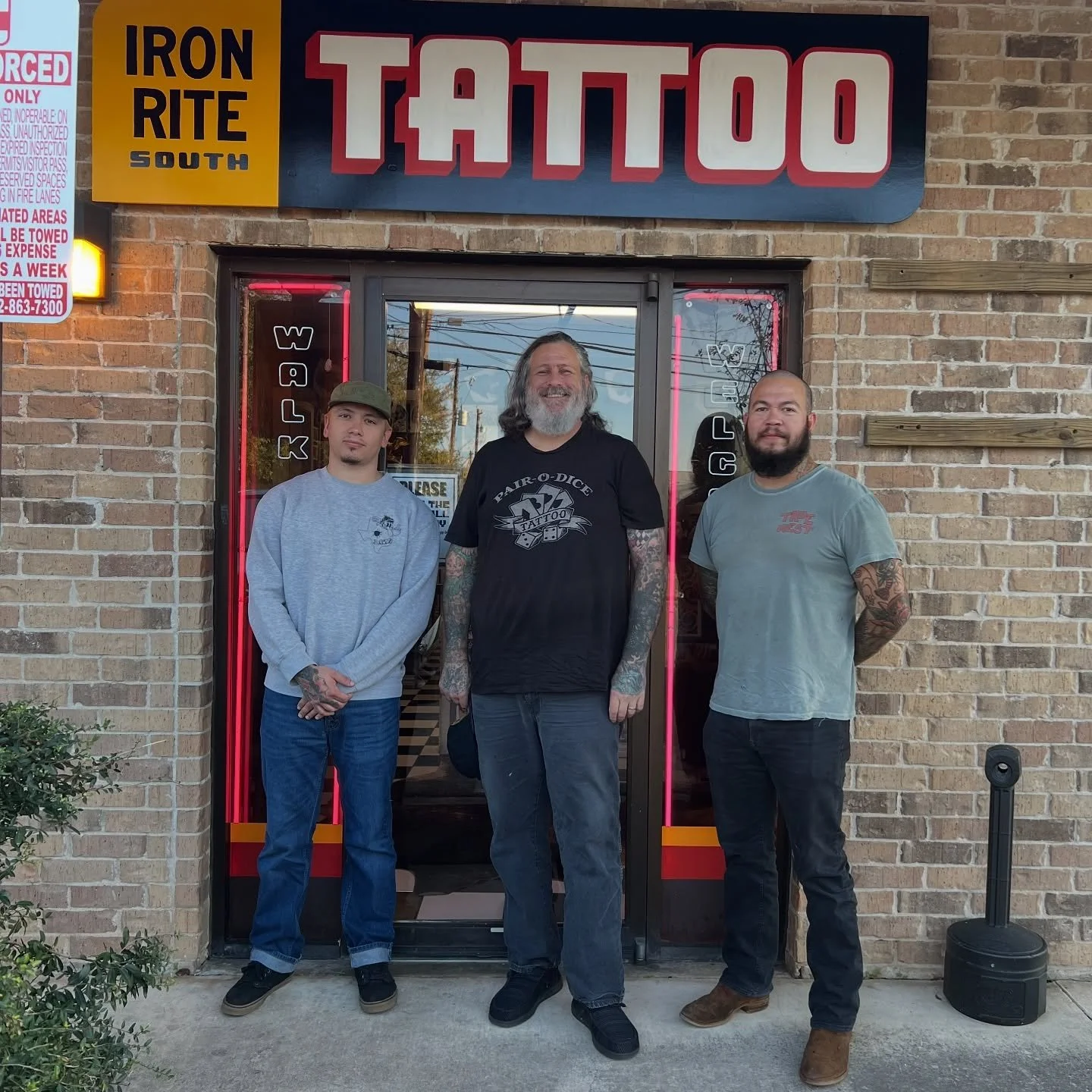 We&rsquo;re proud to call our shop home to three incredible veterans @c.clarkart @jamesdupper_ and @marcos_lopez_isaiah 

To every veteran and family members, thank you for your service and sacrifice. 🇺🇸

#VeteransDay #VeteranOwnedBusiness #TattooA