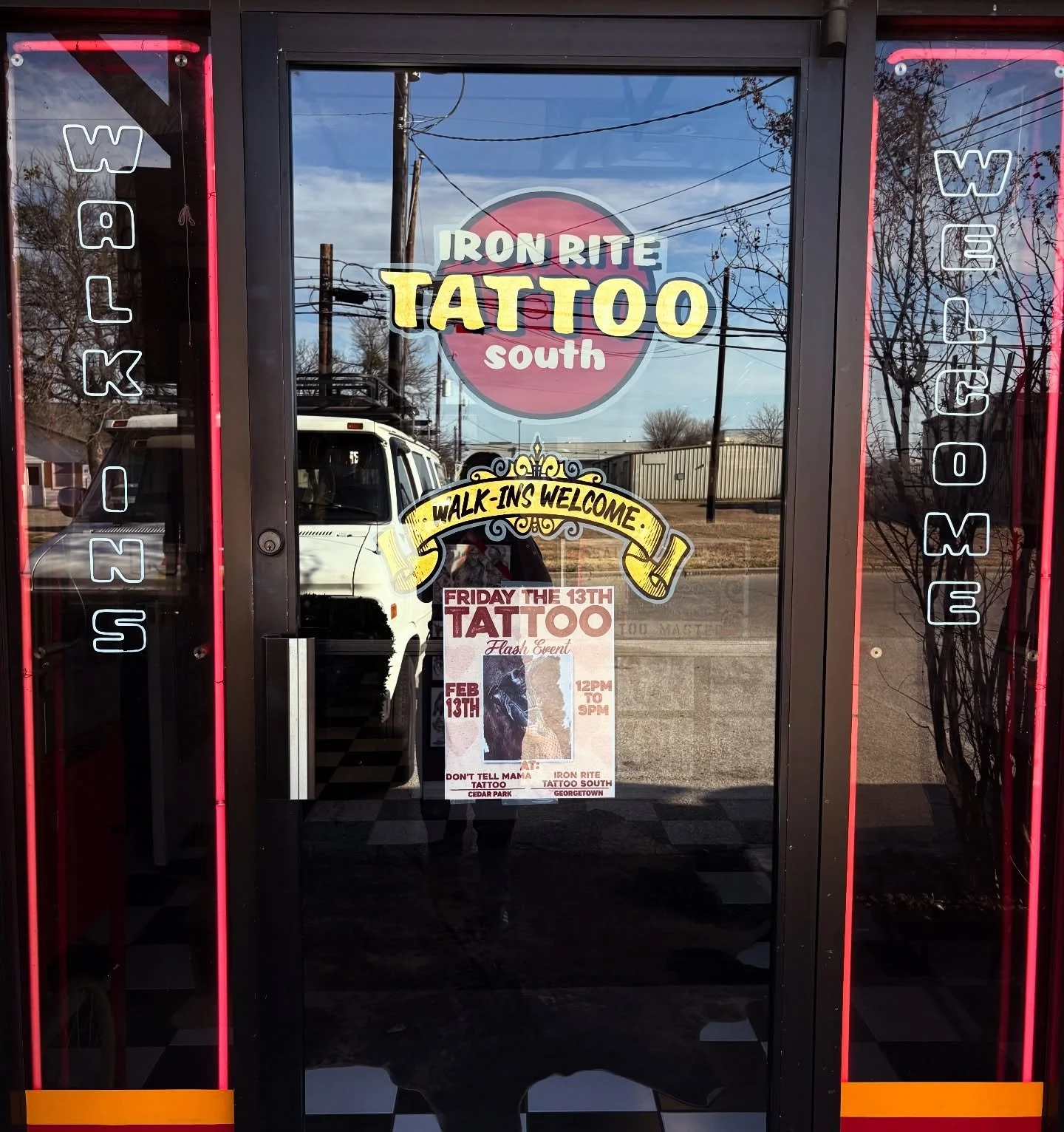 This Friday the 13th @solaflowersam we&rsquo;ll have beautiful hand-painted, hand-crafted sola wood flowers to buy for your sweetie. Forever lasting flowers goes great with a forever tattoo💐

#Fridaythe13th #Fridaythe13thTattoo #GeorgetownTX #George