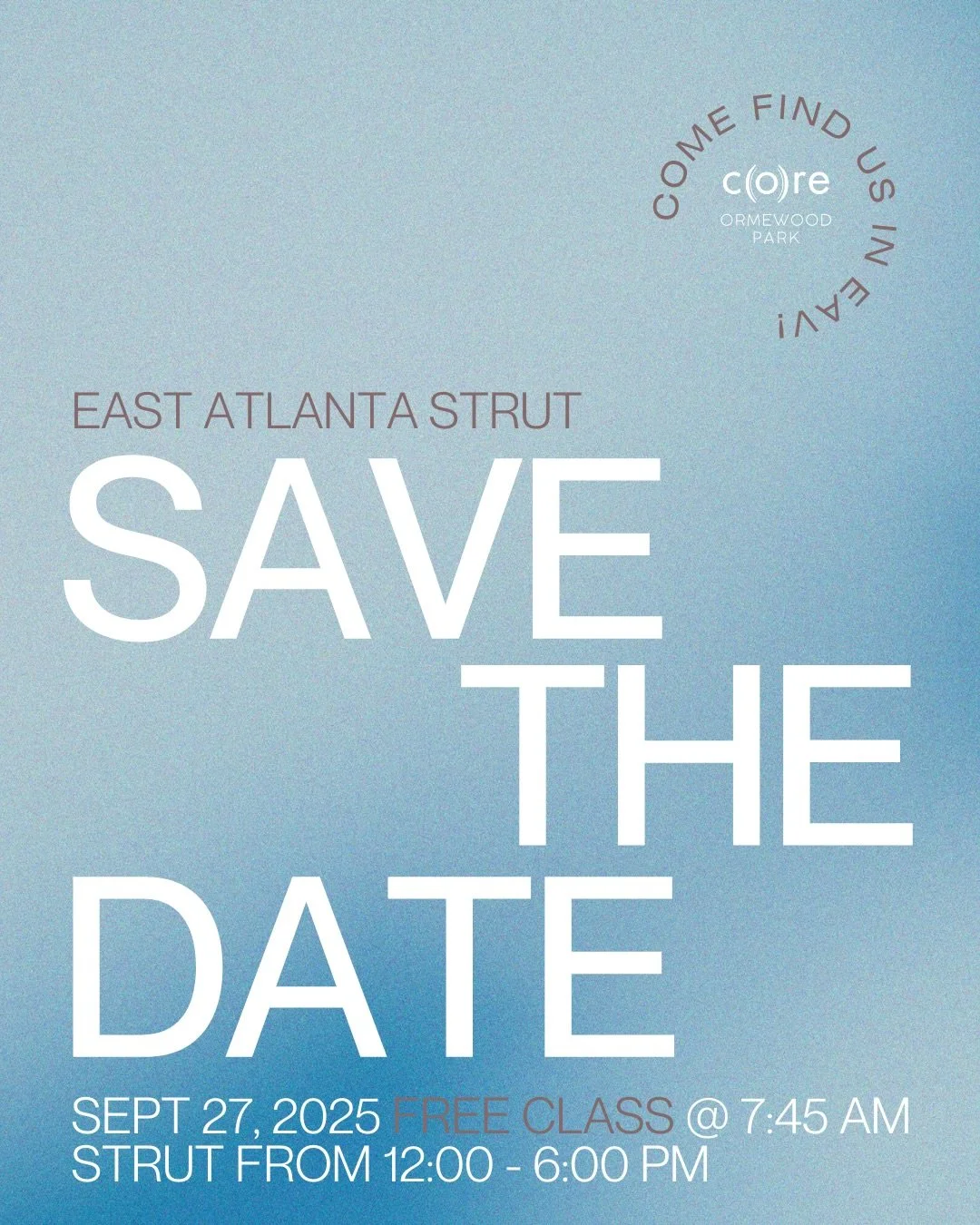 Top 10 Posts of 2025 Countdown 🩵 This is your number 2

-

Ready to STRUT your stuff this weekend? We are! ⁠
⁠
This year not only we will have a booth, but our very own Samantha will be leading a pre-5k Warm up Class from 7:45-8:15 AM! Find her in B