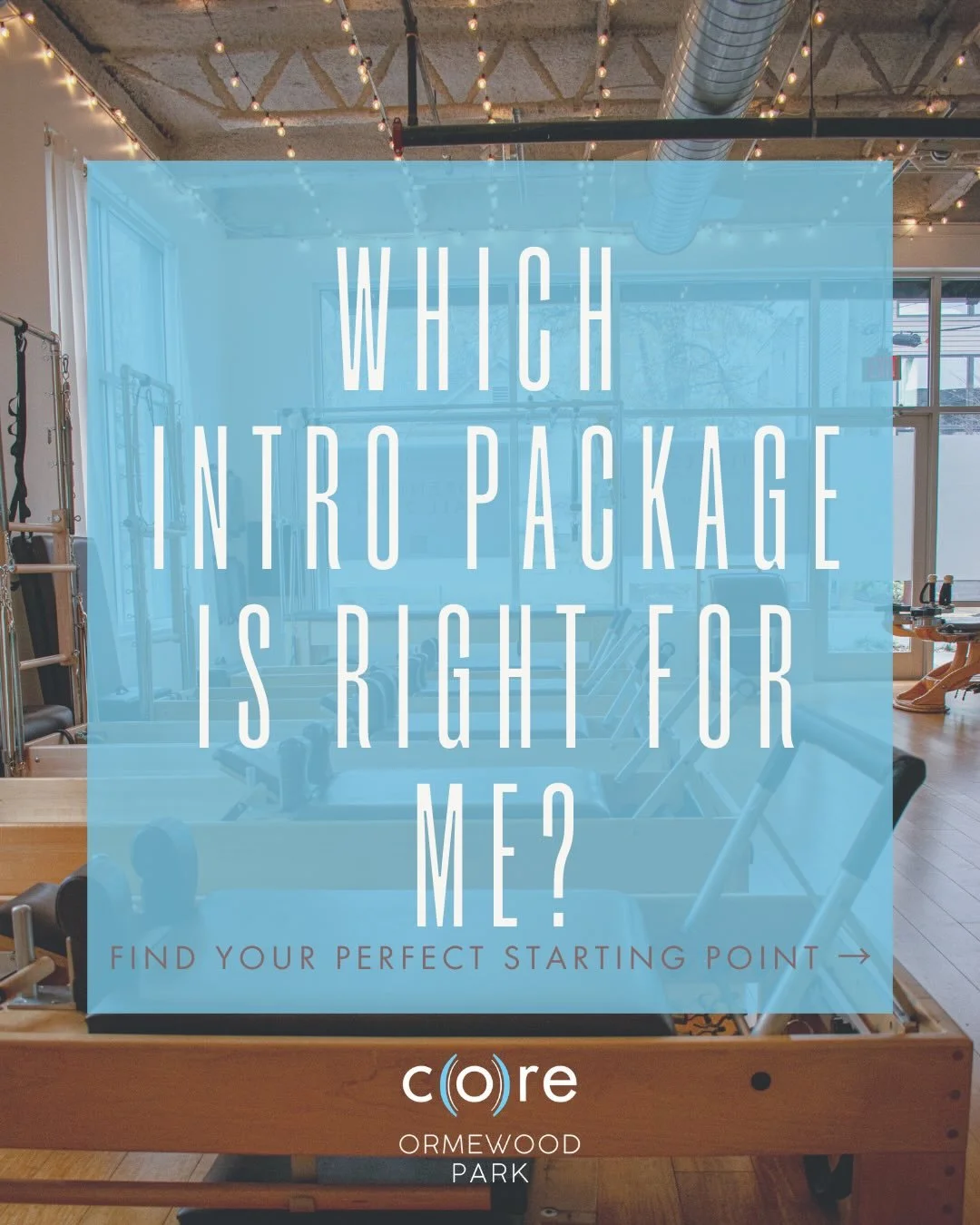 New to CORE Ormewood Park? We&rsquo;ve got intro package options for you!

Starting something new can feel overwhelming, but choosing the right entry point makes all the difference. 

Whether you&rsquo;re looking for focused 1:1 support, a small grou