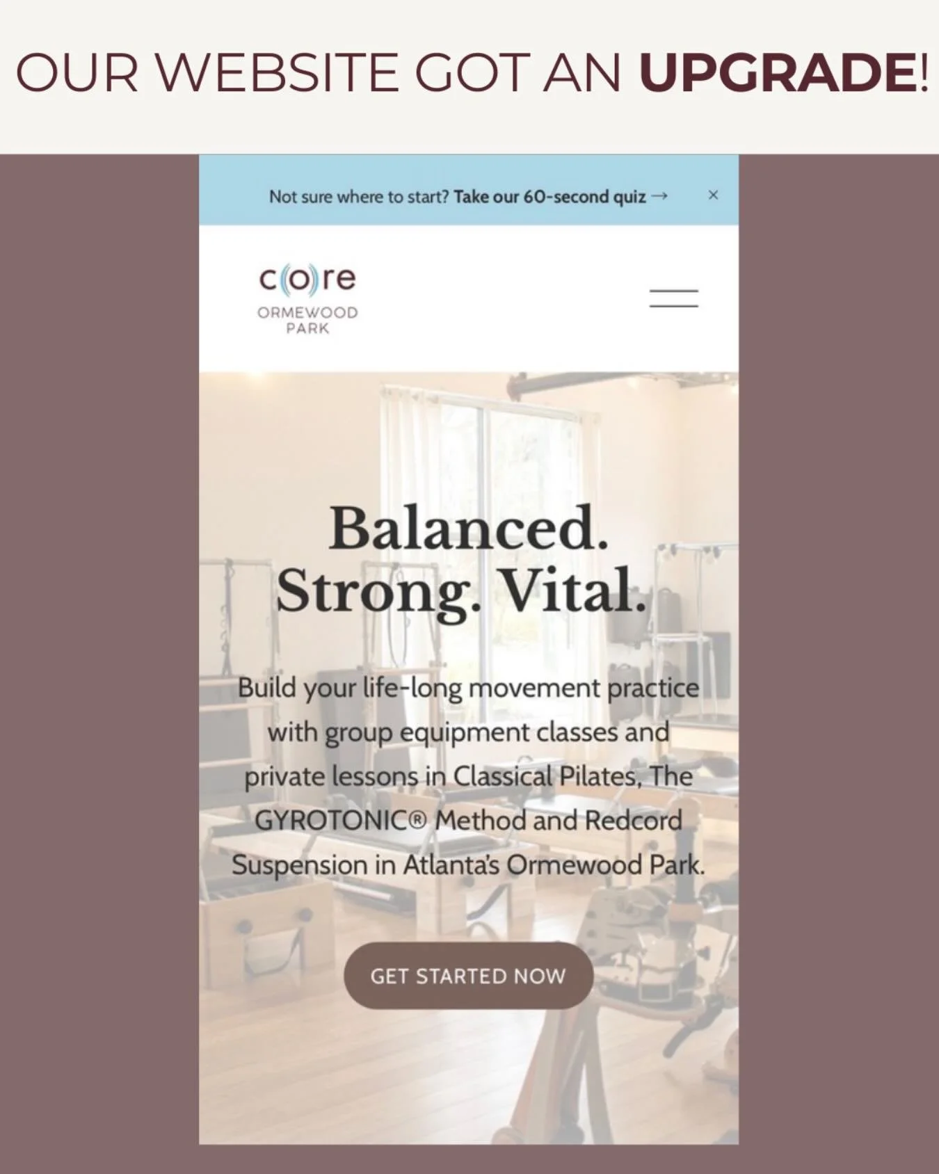 BIG news, our website just got a ✨glow up✨

Thanks to the incredible work of our longtime client, Lucy Fry of @biscuitstudios, the CORE Ormewood Park site has a brand new look and feel. Lucy brought her thoughtful design eye to the project and helped