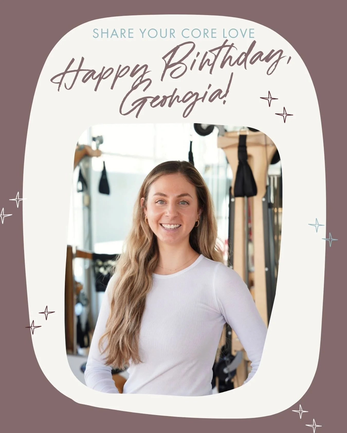 Join us in wishing Georgia the happiest of birthdays! 

Today we&rsquo;re celebrating one of our incredible instructors, Georgia, and the calm energy, thoughtfulness, and dedication she brings to every Gyrotonic class and session she offers. We&rsquo