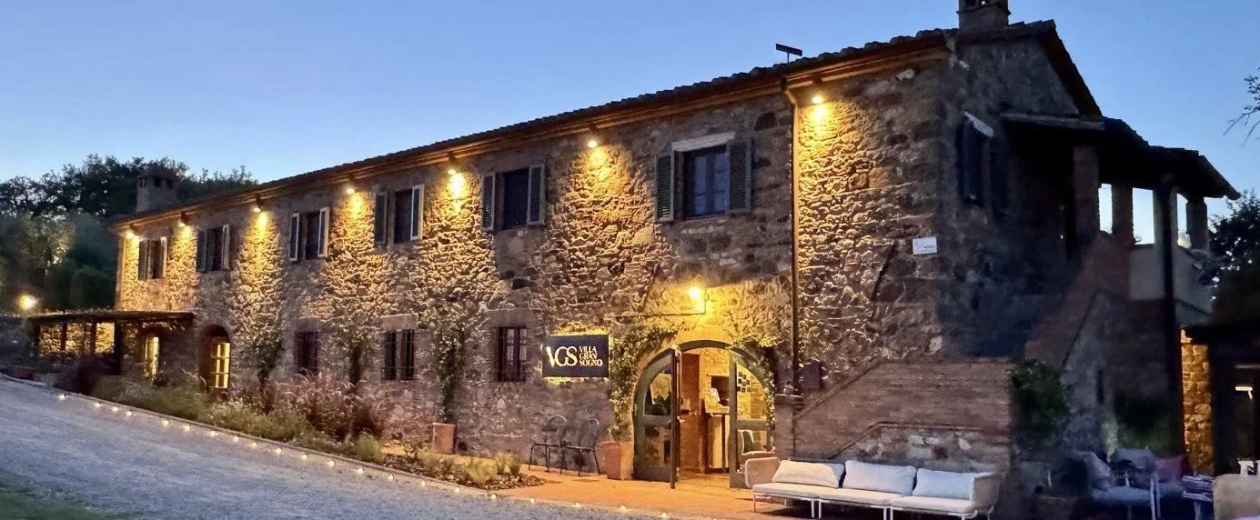 A Tuscan restored villa in the heart of the magnificent Chianti countryside, surrounded by vineyards and olive groves