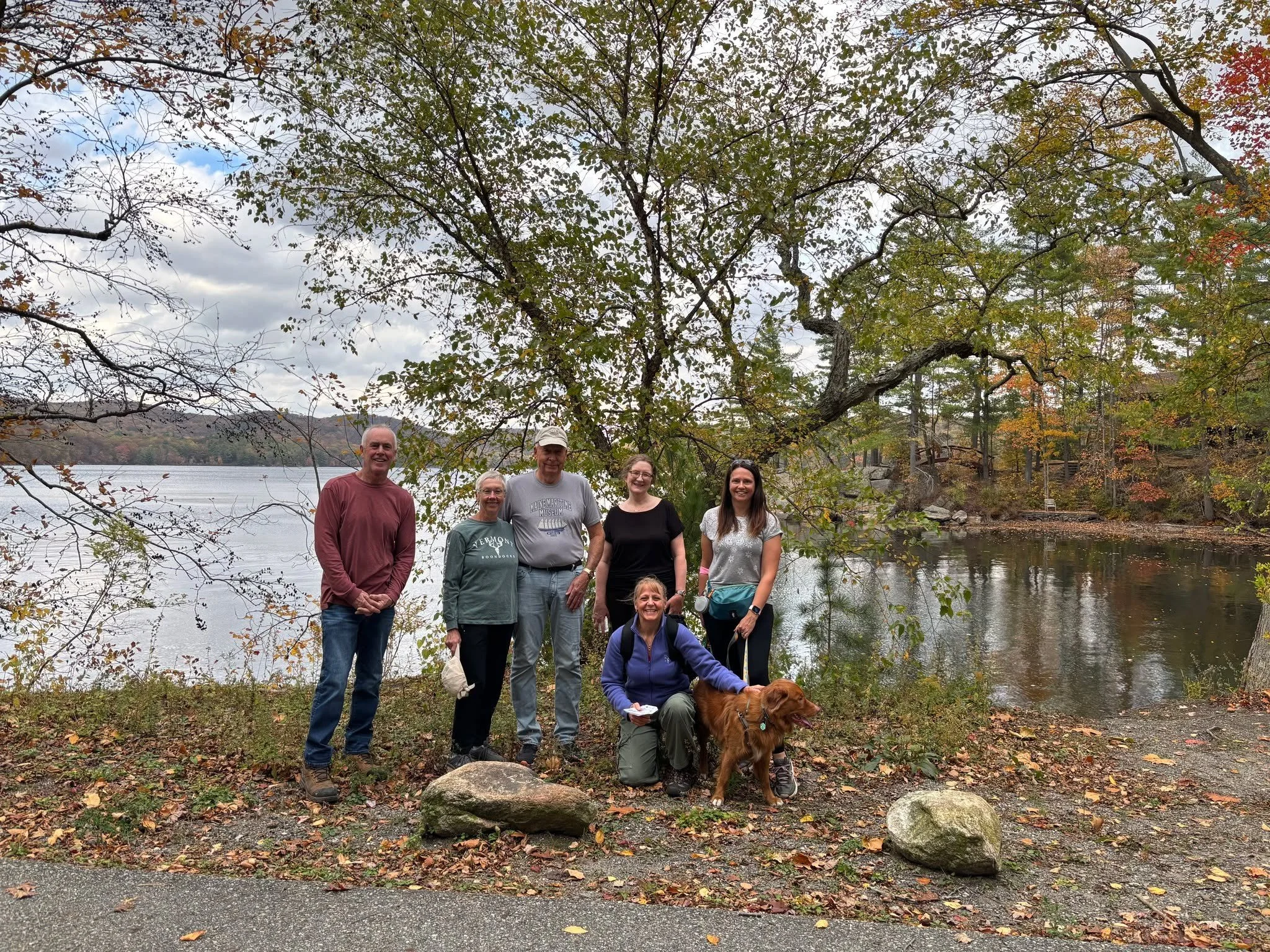 It had been too long since our last church hike! But on Sunday we had a great time, enjoying God's beautiful Creation, hiking around Sterling Lake!