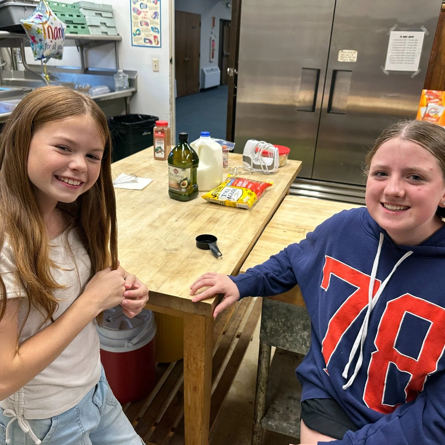 On Sunday the youth had breakfast for dinner while they talked about Jesus and the disciples having breakfast on the beach in John 21. They flipped pancakes and french toast and decorated cupcakes for senior members of our community. Looking forward