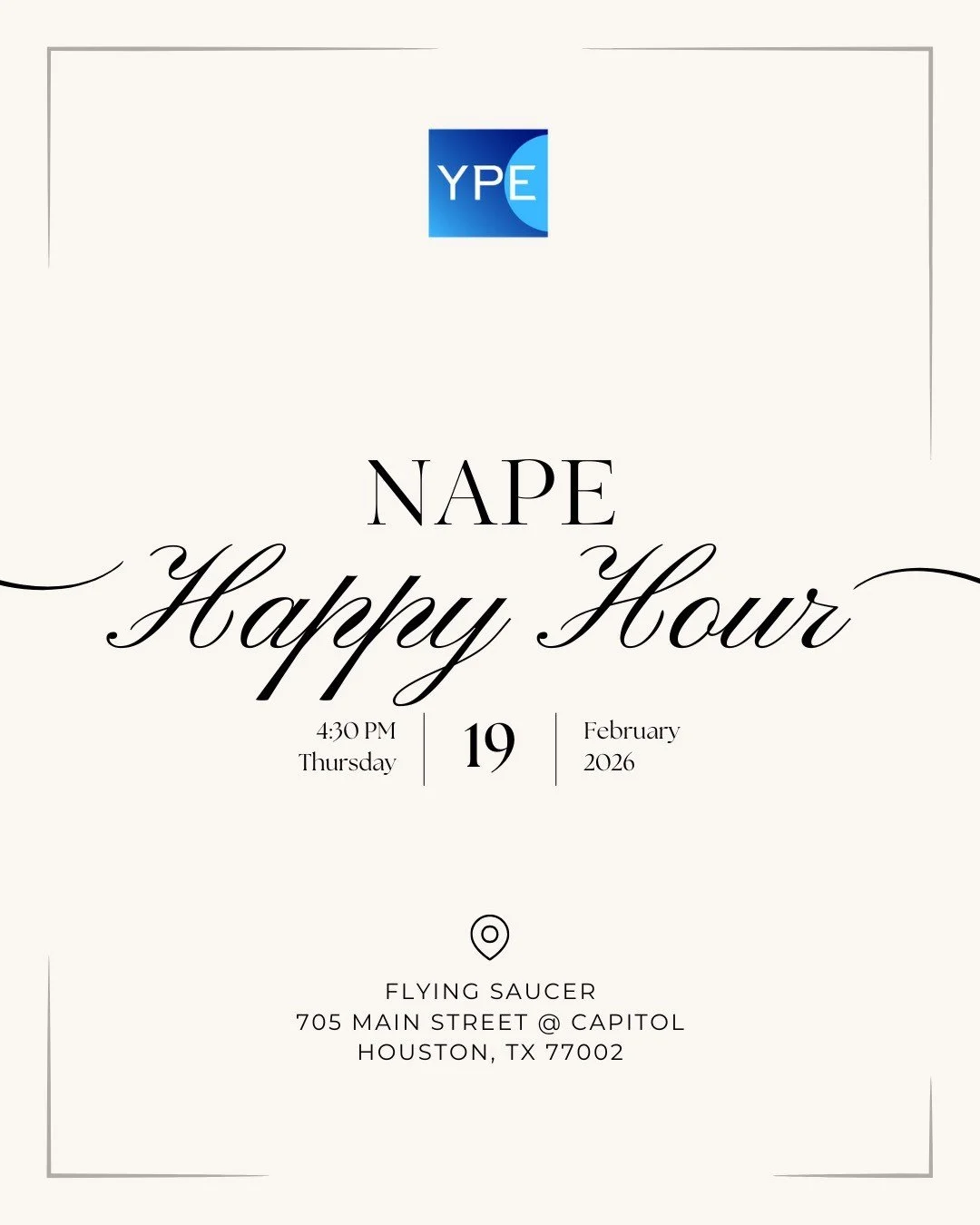 YPE Houston 2026 NAPE Happy Hour