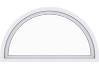 A half circle window.