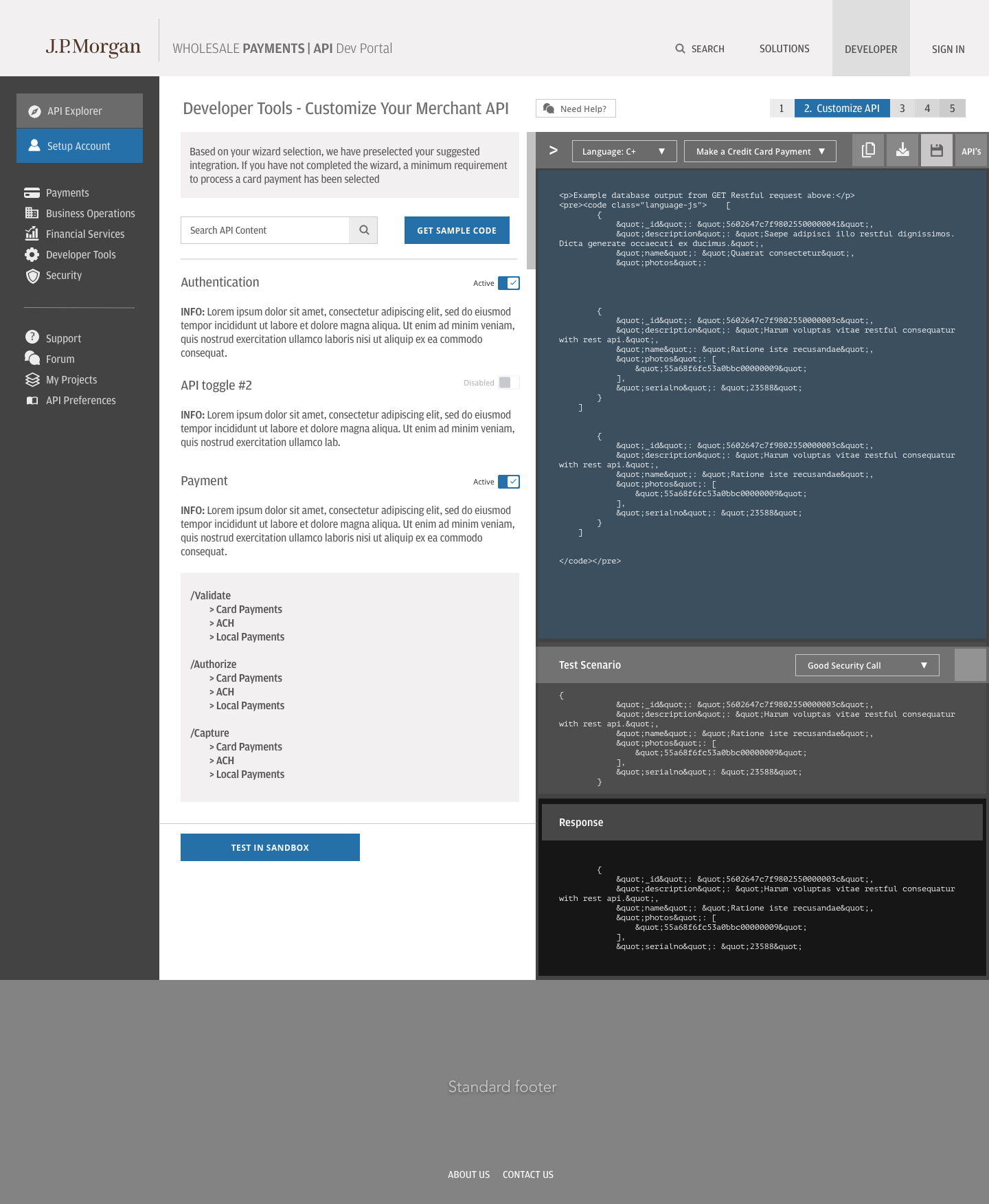 Dev Portal Playground