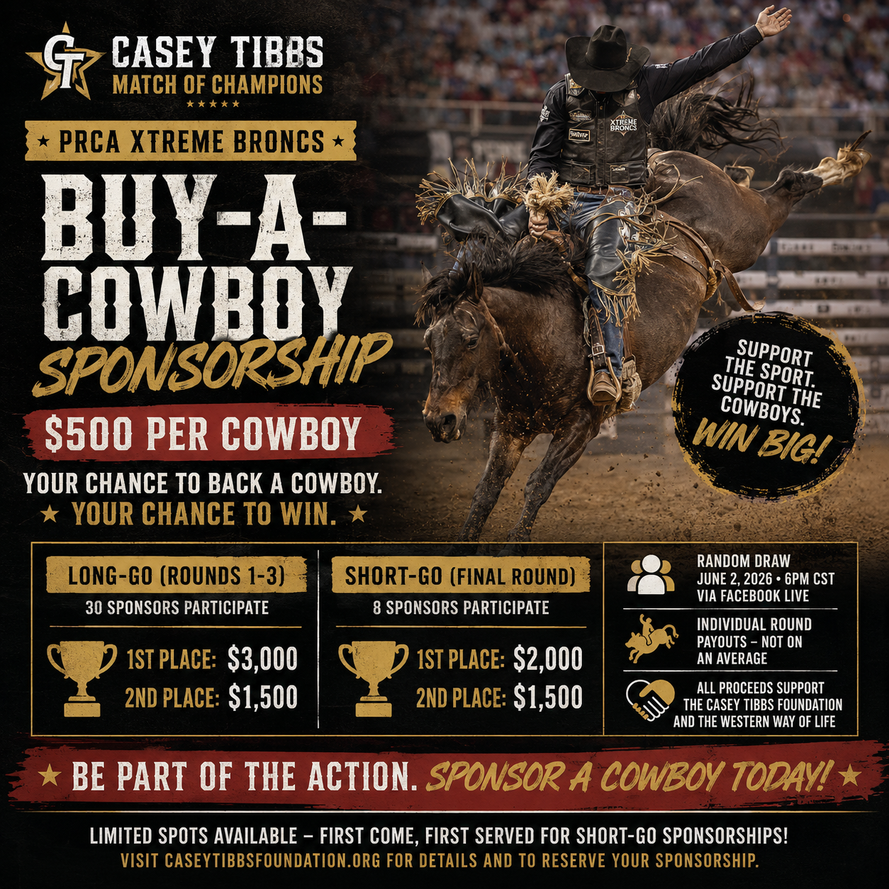 2026 Match of Champions- Buy A Cowboy
