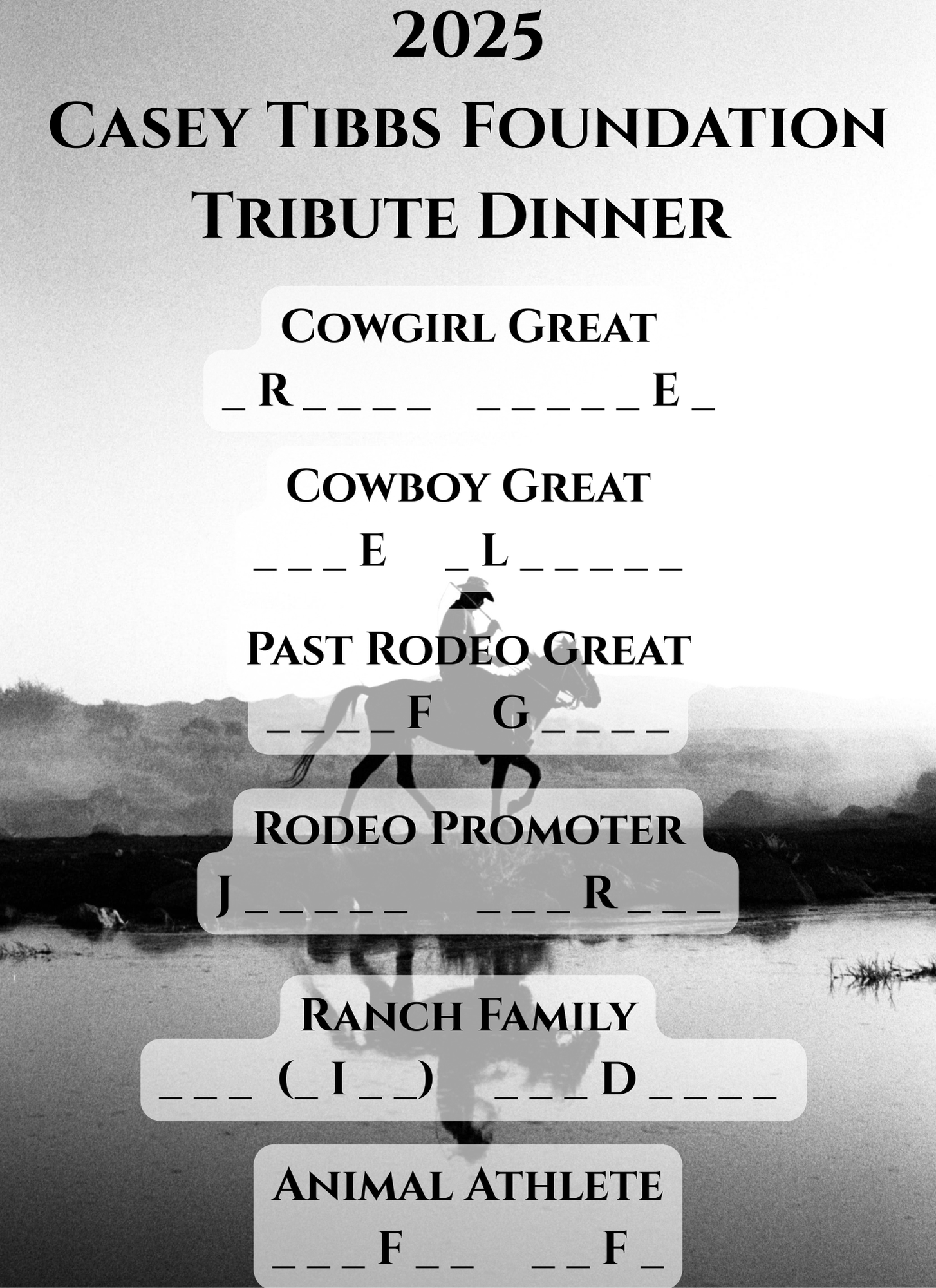 2025 Casey Tibbs Foundation Tribute Dinner