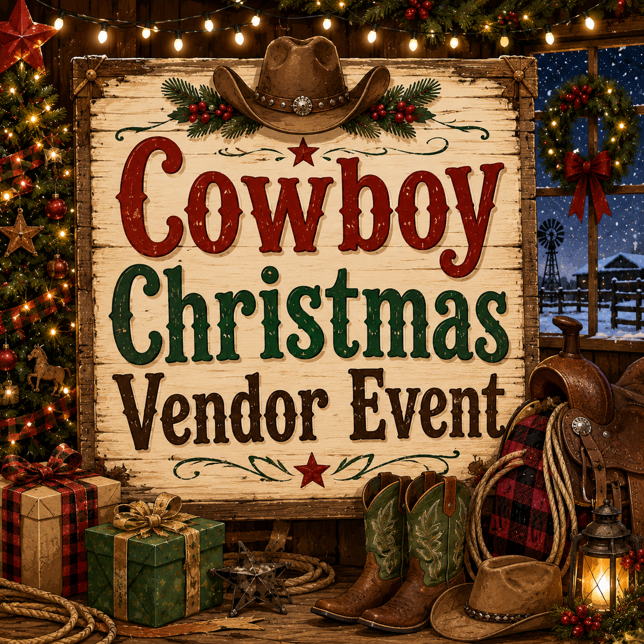 Cowboy Christmas Vendor Event