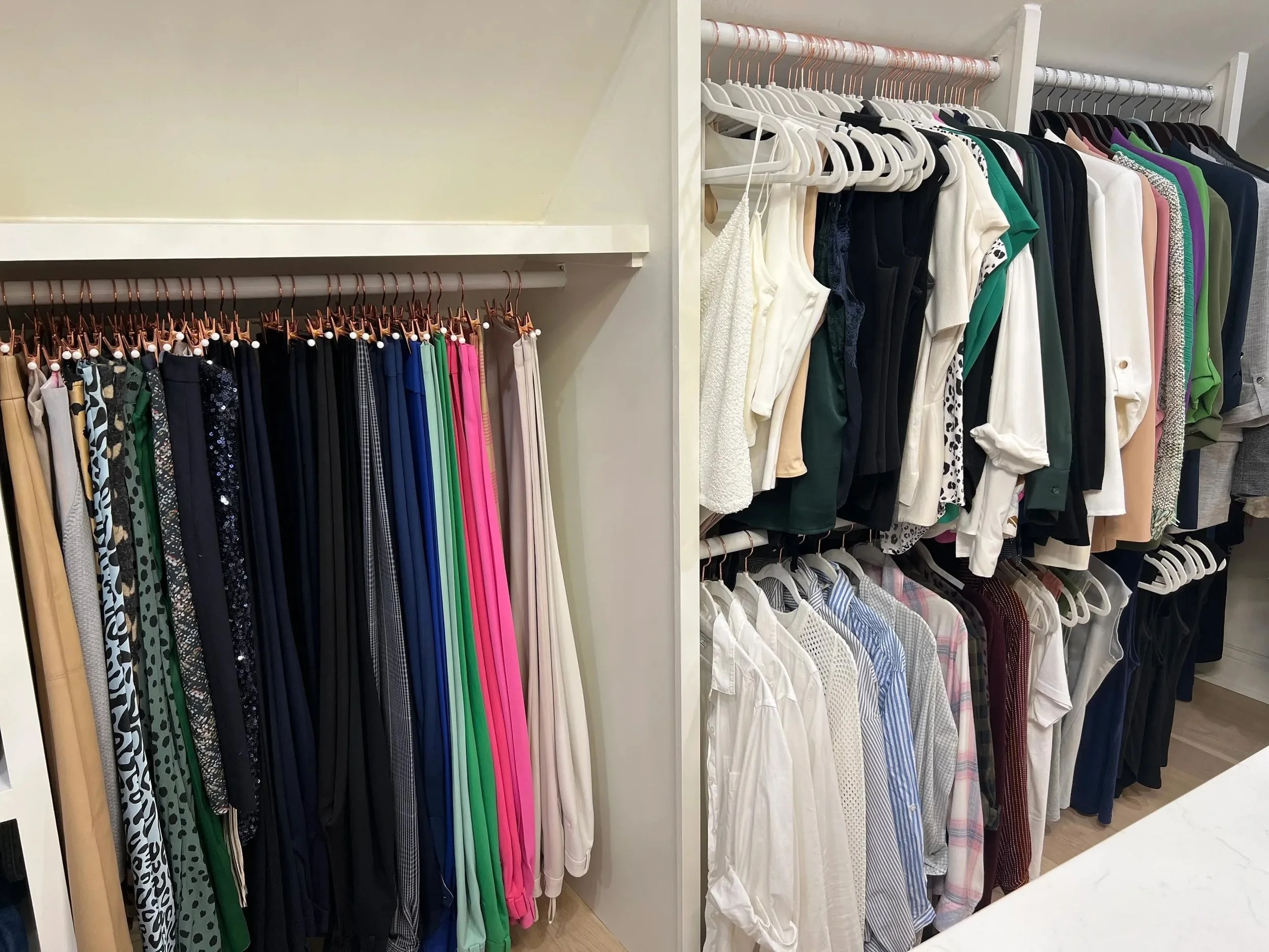 organized women's closet