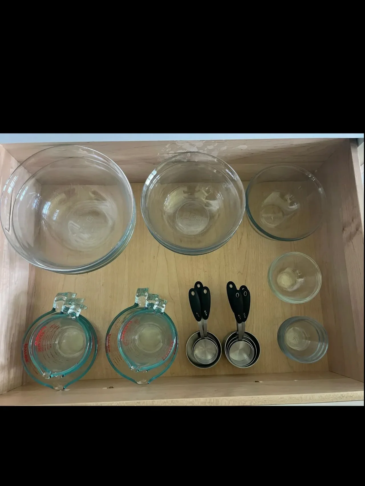 organized glassware