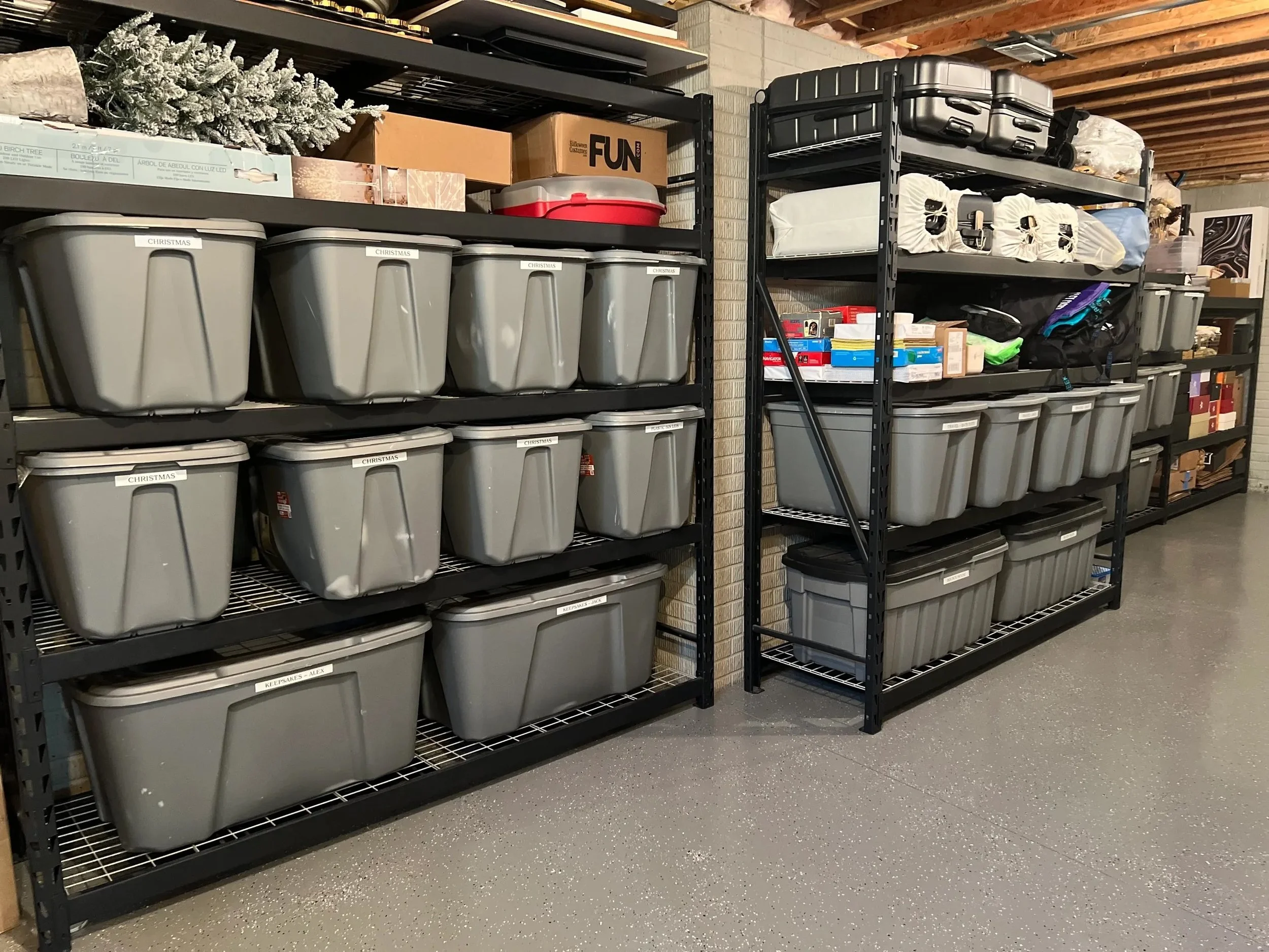 organized storage space