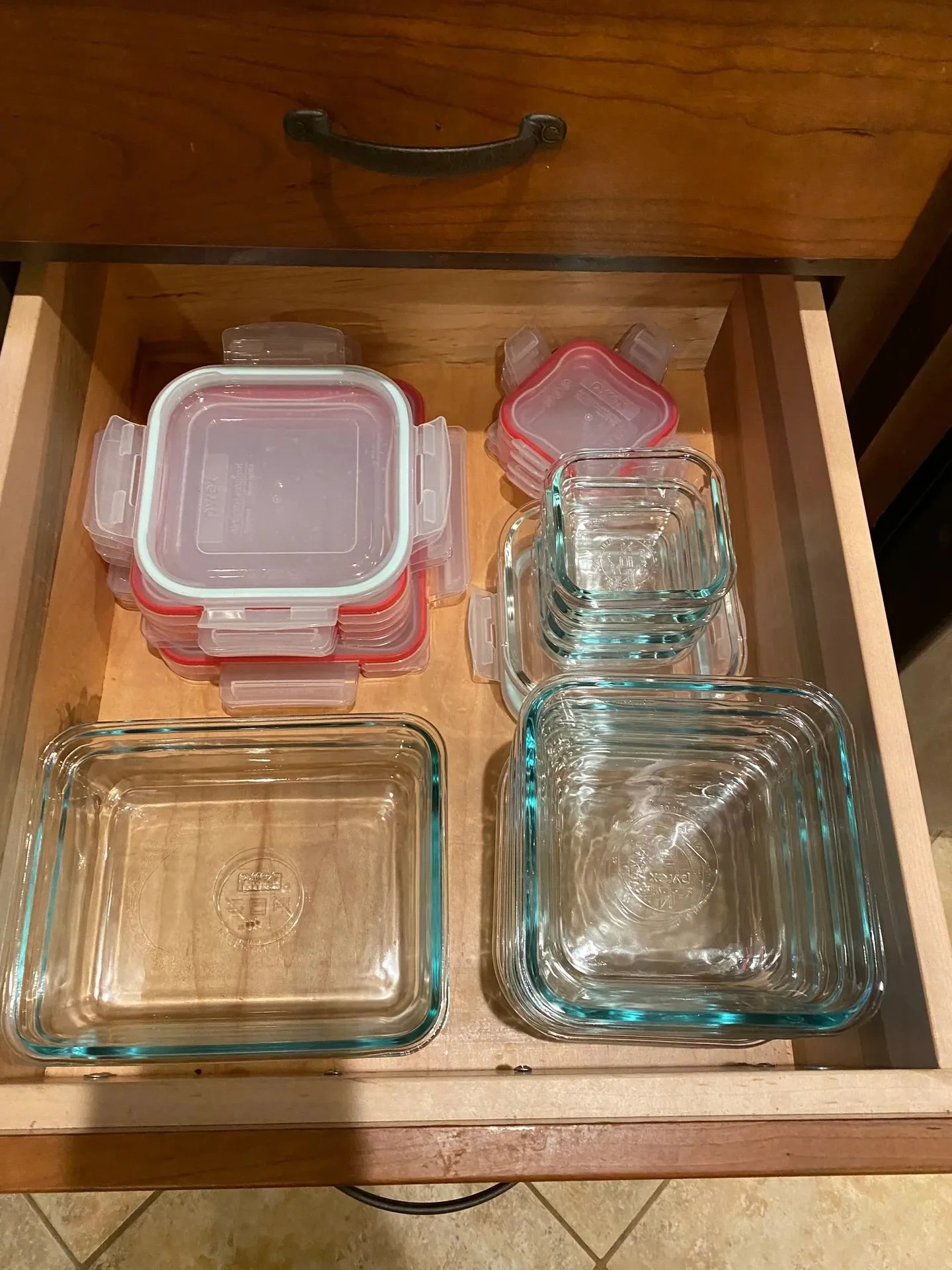 organized tupperware