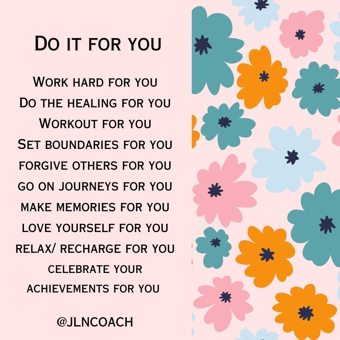 When we do things out of obligations for others the outcome is not often as successful. Do YOU. Be YOU. Take care of YOU 🌸🍊💗

#lifecoach, #mentalhealth, #spirituality, #goals, #recovery, #graditude, #connection, #lifestyle, #wellness, #comeback, #