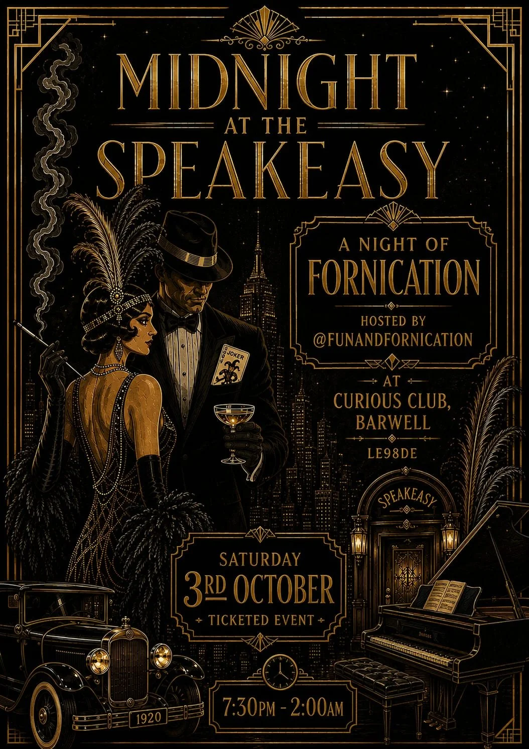A Night of Fornication Presents: Midnight at the Speakeasy