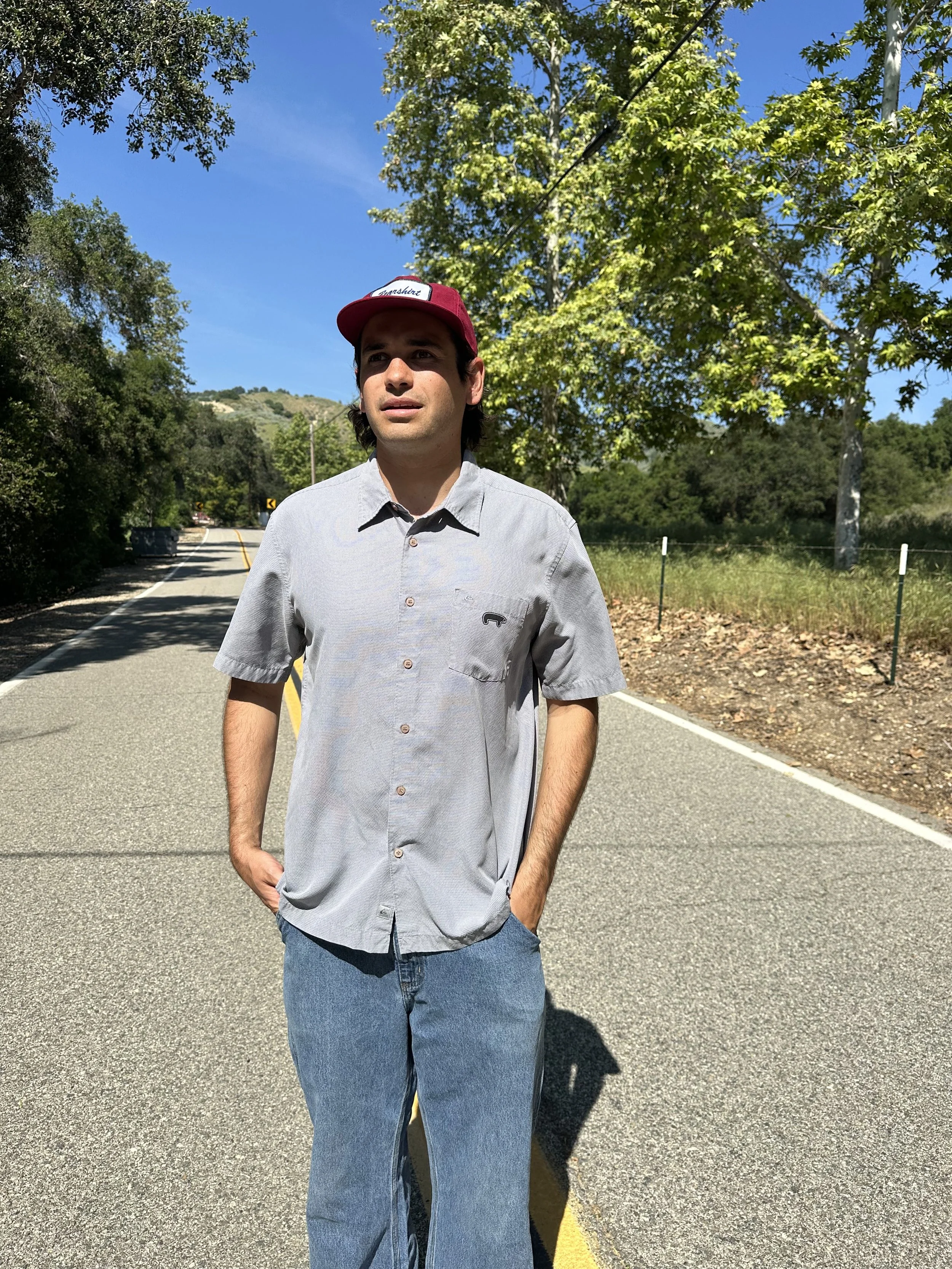 Light Grey Button-Up (L)